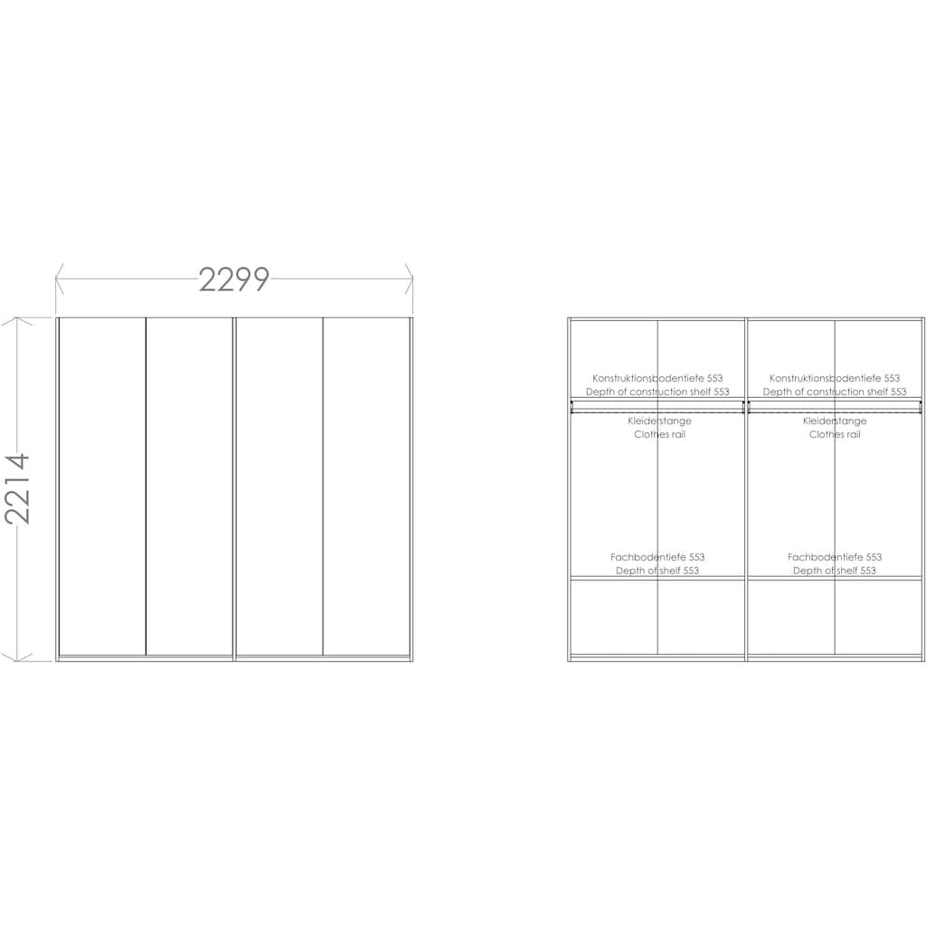 Müller SMALL LIVING Kleiderschrank »Modular Plus Variante 4«