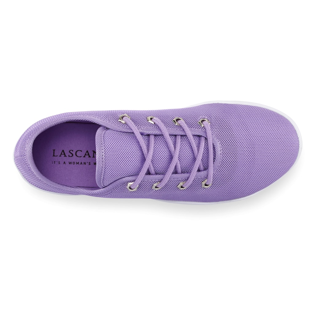 LASCANA Sneaker, superleicht und mit ultraflacher flexibler Sohle VEGAN
