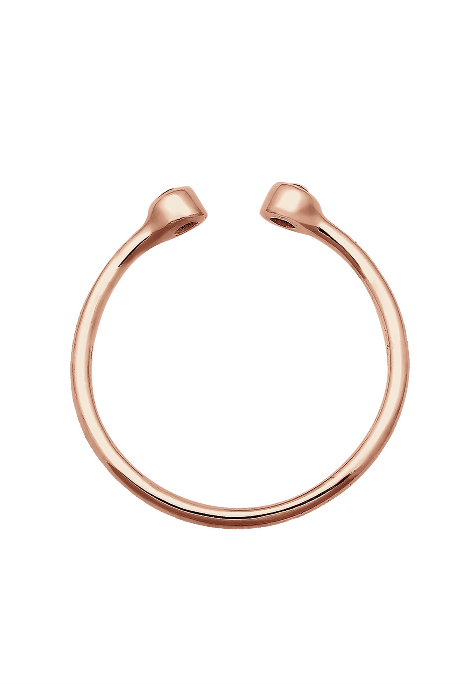 Elli Silberring »Ring Solitär offen mit Kristalle 925 Silber«