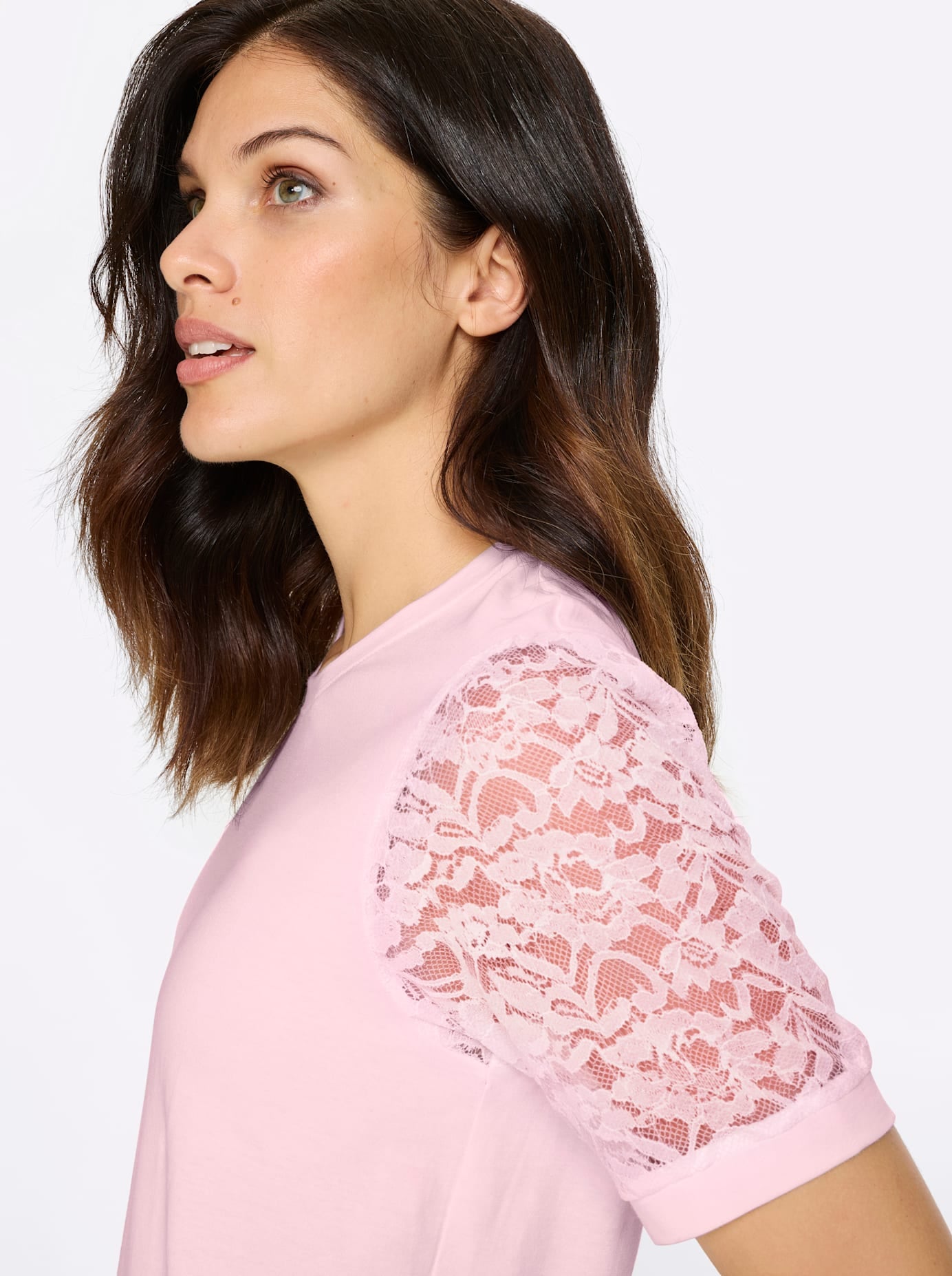 Classic Basics Spitzenshirt »Kurzarm-Shirt« 1 tlg.