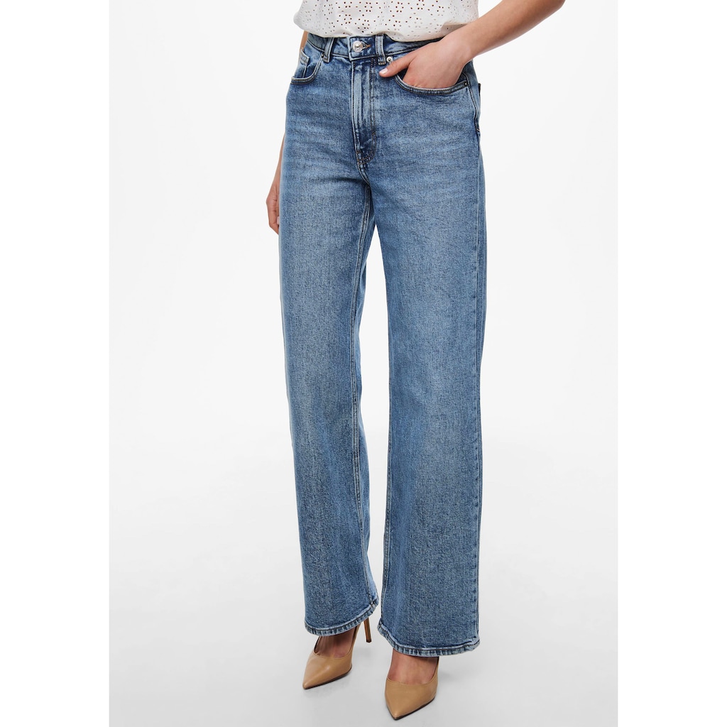 ONLY High-waist-Jeans »ONLJUICY HW WIDE LEG«