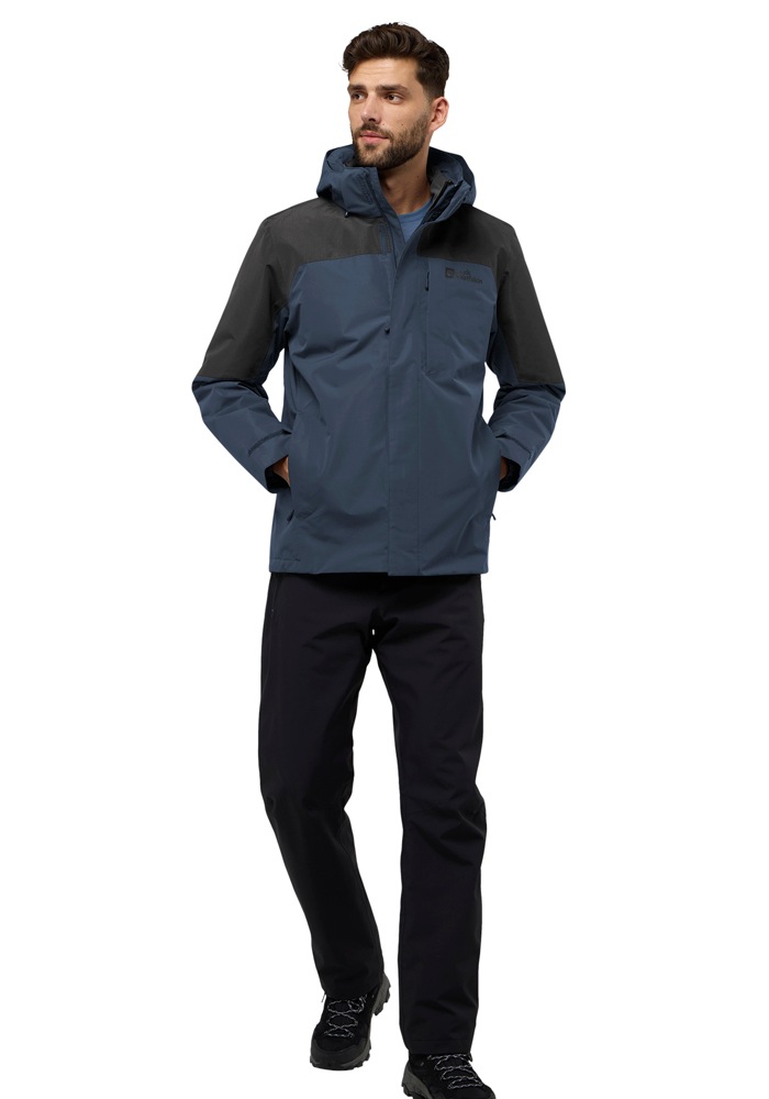 Jack Wolfskin 3-in-1-Funktionsjacke »ROMBERG 3IN1 JKT M«, mit Kapuze