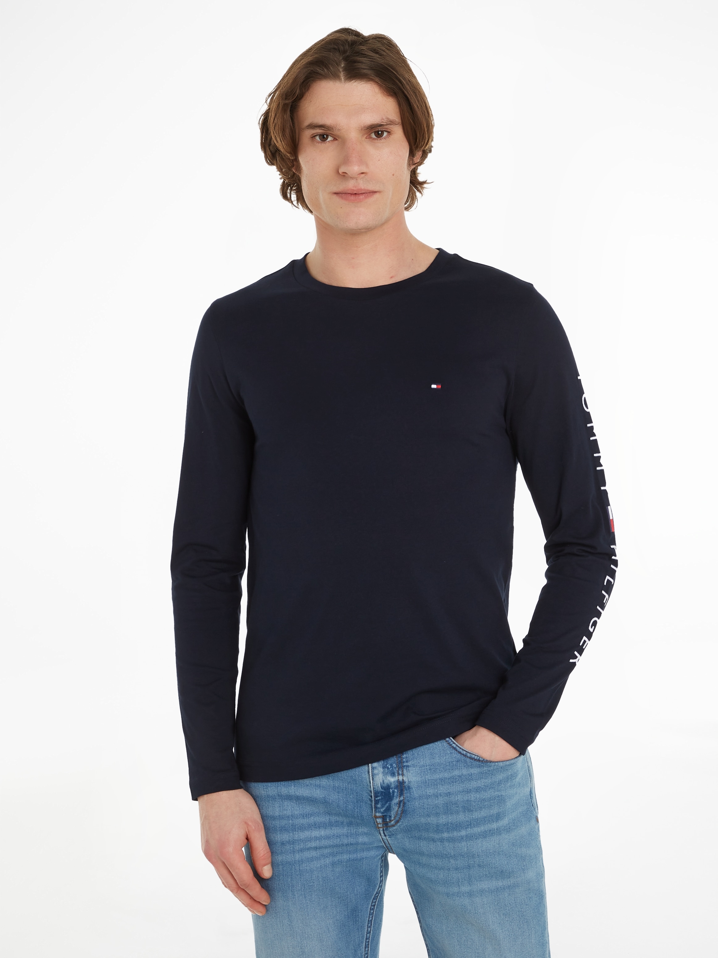 Tommy Hilfiger Longsleeve »TOMMY LOGO LONG SLEEVE TEE«, mit Logodruck