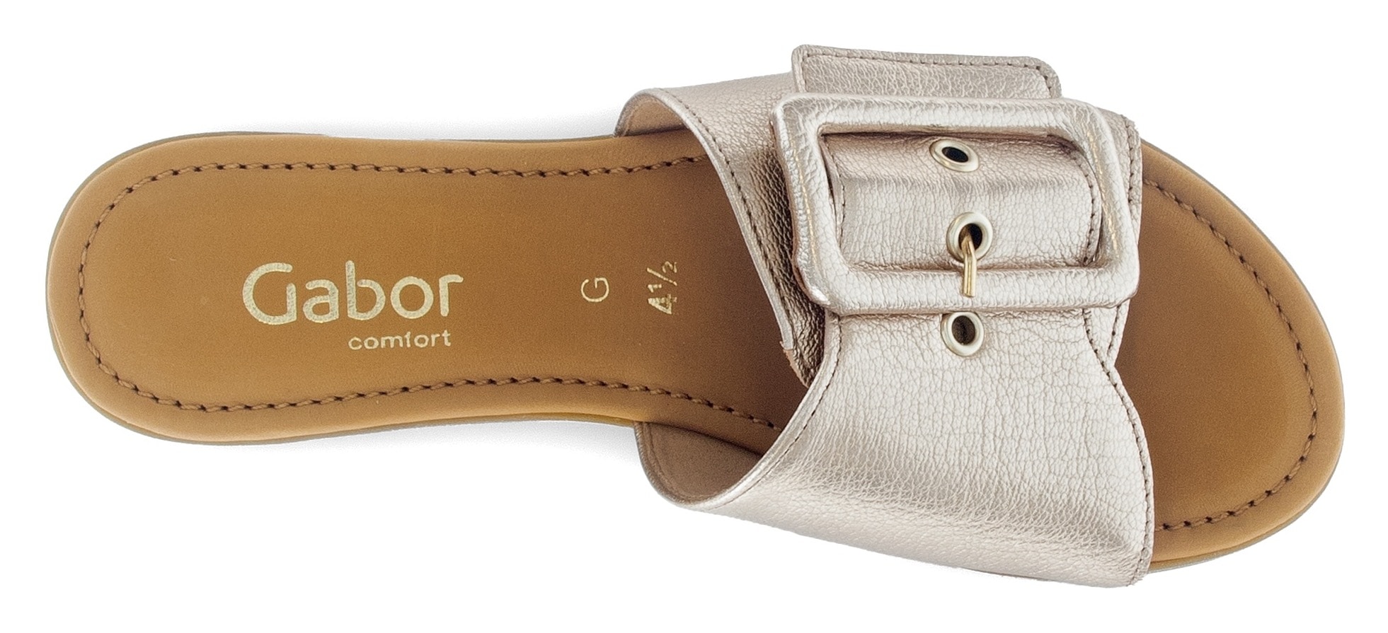 Gabor Pantolette »RHODOS«, Blockabsatz, Sommerschuh, Komfortschuh in Weite G (= weit)