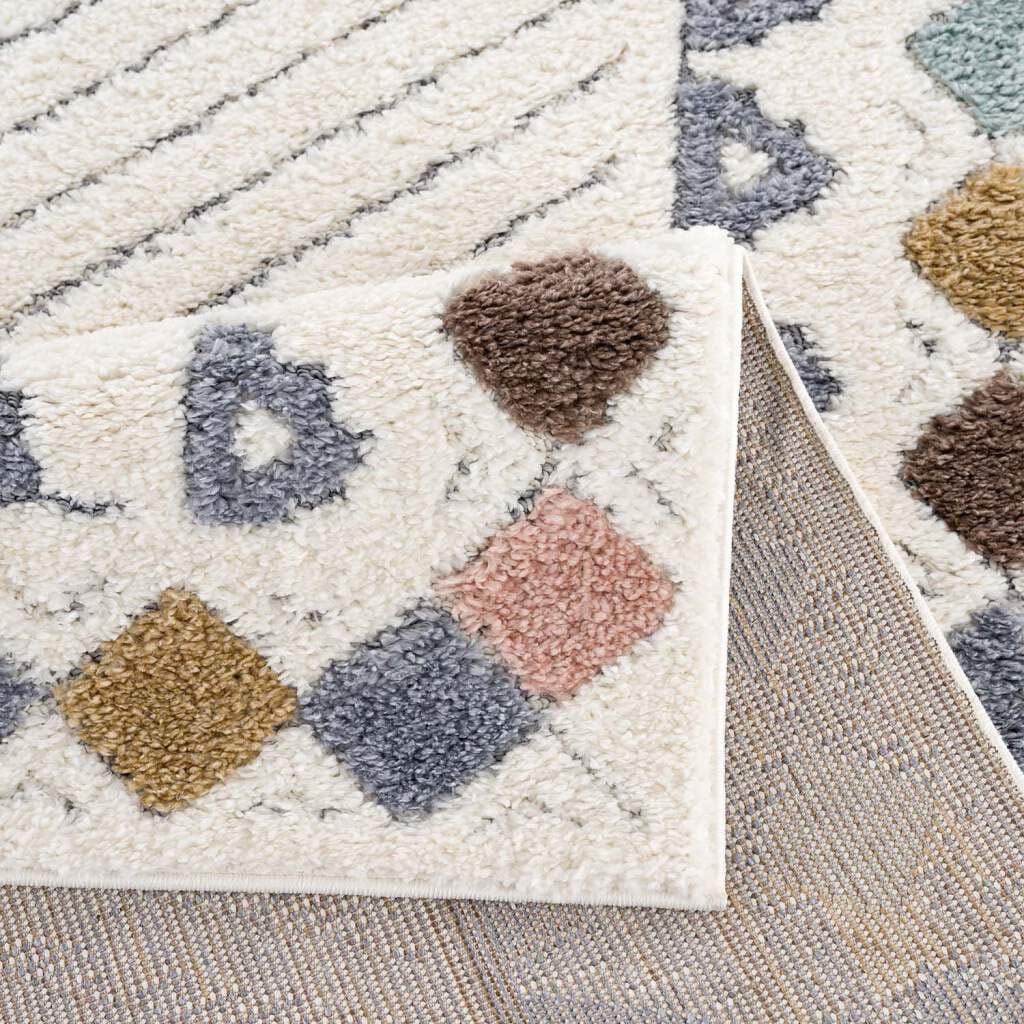 Carpet City Hochflor-Teppich »Focus 3034«, rechteckig, 20 mm Höhe, Läufer, Boho, Hochtief-Muster/ 3D-Effekt, für Wohnzimmer, Schlafzimmer