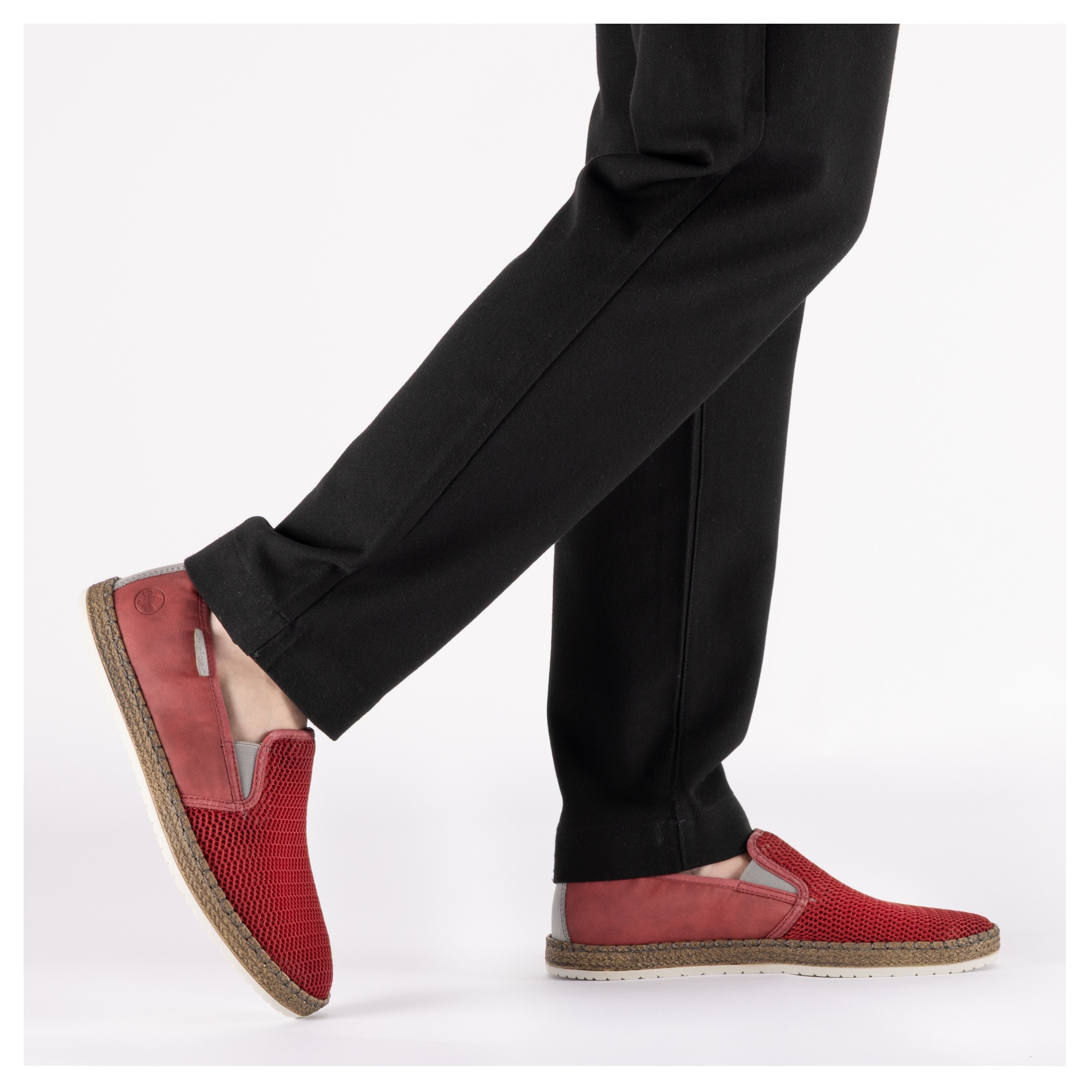 Rieker Espadrille  Sommerschuh, Slipper, Freizeitschuh im Materialmix