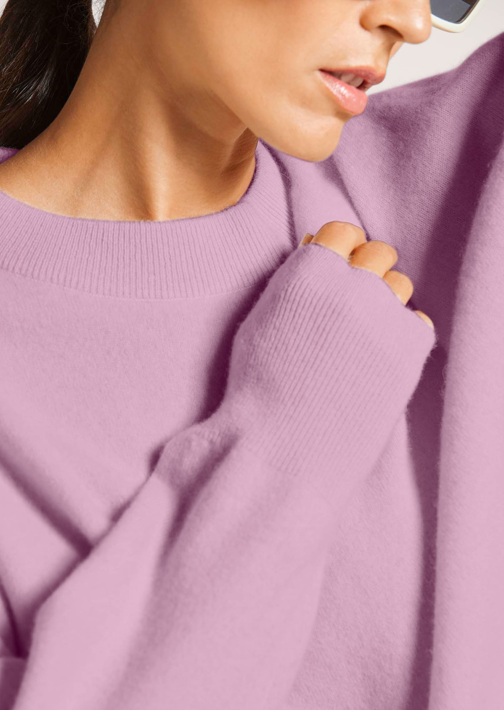 MADELEINE Longpullover »Strickpullover Kaschmir Pullover mit Rundhalsausschnitt«