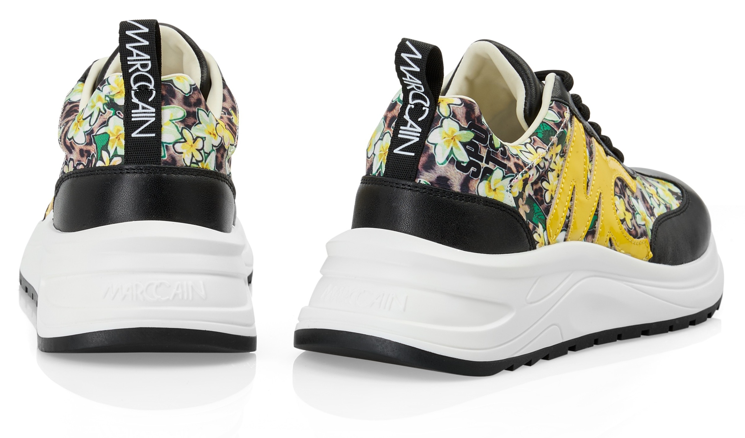 Marc Cain Plateausneaker »Happy Classics«, Keilsneaker, Plateausneaker, Freizeitschuh mit Lederinnensohle