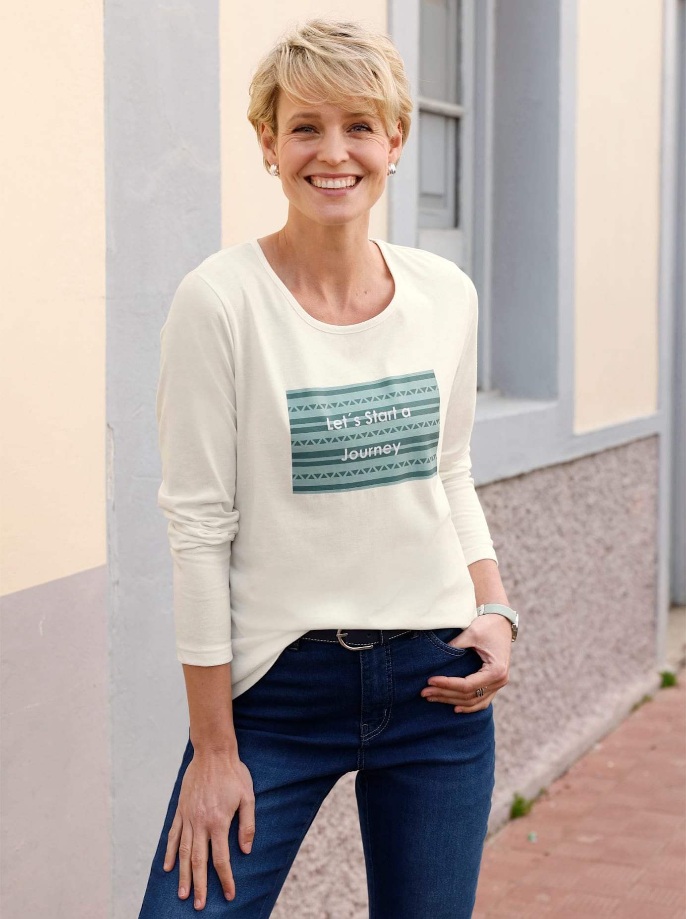 Classic Basics Langarmshirt »Rundhals-Shirt« 1