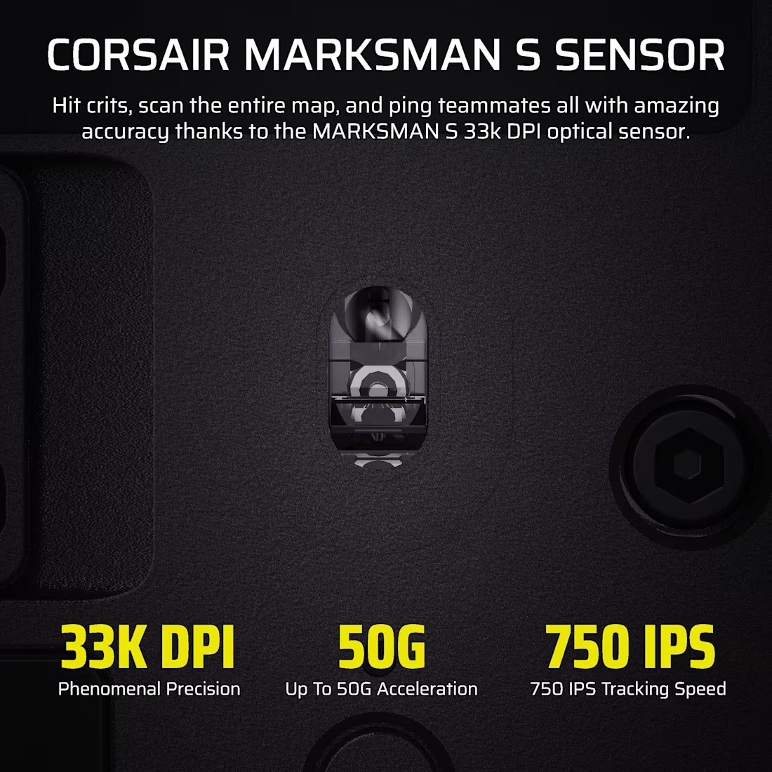 Corsair Gaming-Maus »Scimitar Elite Wireless SE MMO« RF kabellos + Bluetooth | USB