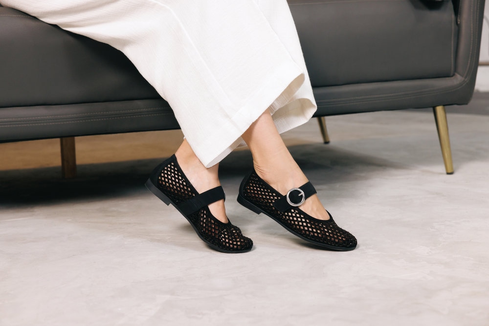 Remonte Riemchenballerina  Loafer, Sommerschuh mit Glitzersteine und Klettverschluss