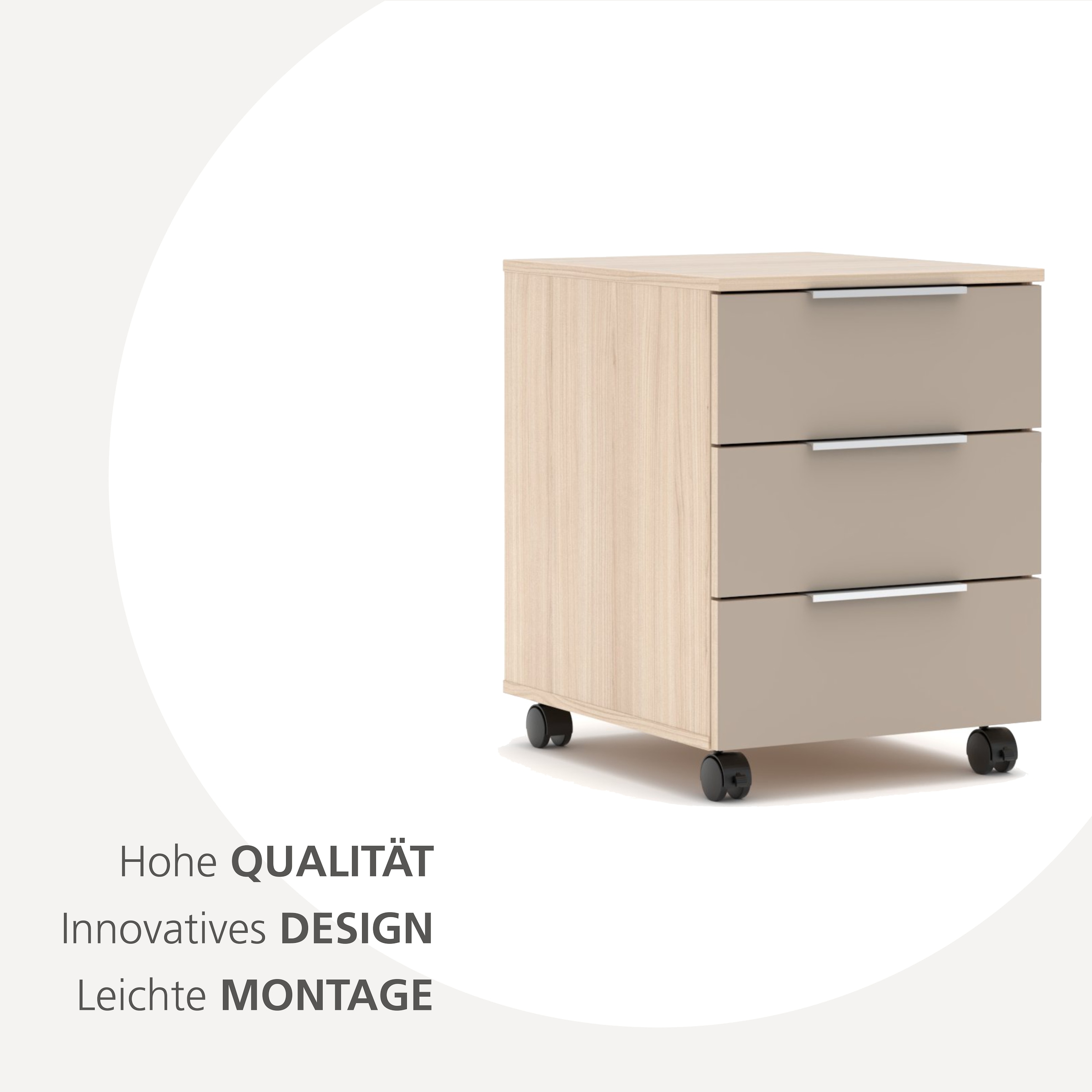 Innostyle Rollcontainer »Santorin« 1 Stk. tlg. Rollen teilweise mit Bremse