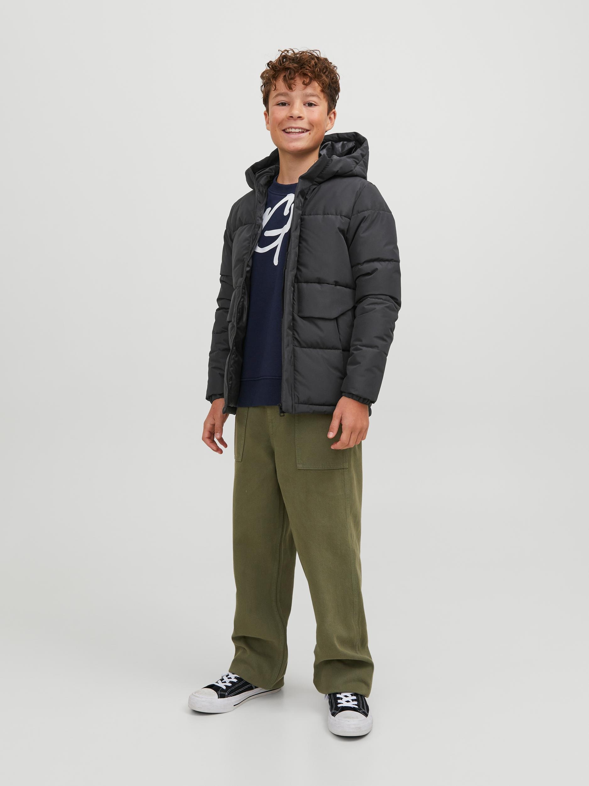 Jack & Jones Junior Steppjacke »JCOSPEED PUFFER SN JNR« mit Kapuze Polyester, regular fit