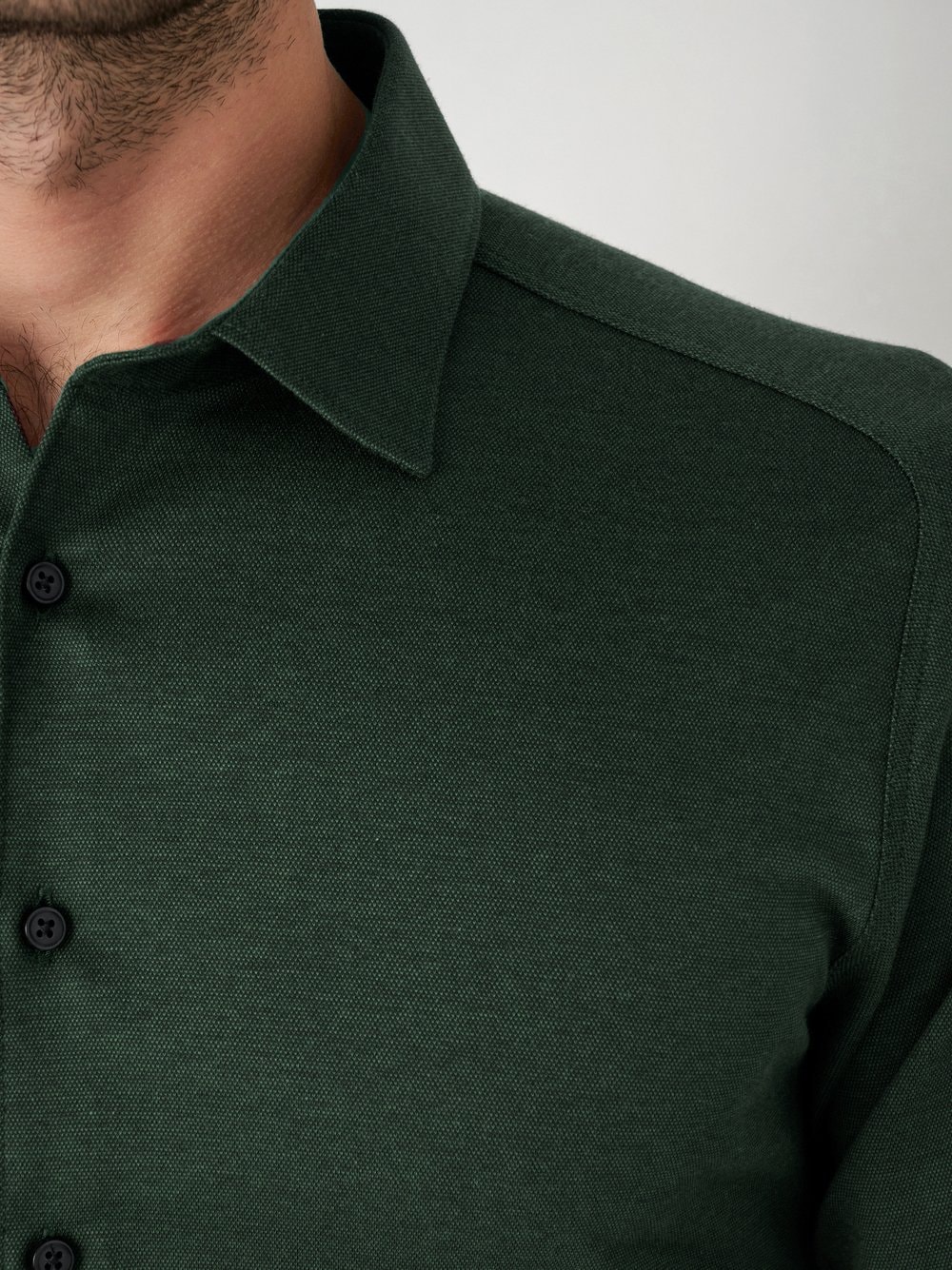 DESOTO Langarmhemd »Jerseyhemd Casual Kent«