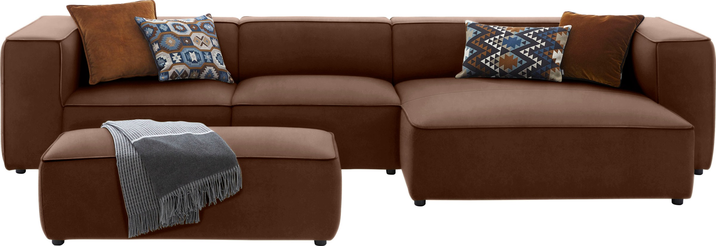 W.SCHILLIG Hocker »around-the-block«, mit eleganter Biese