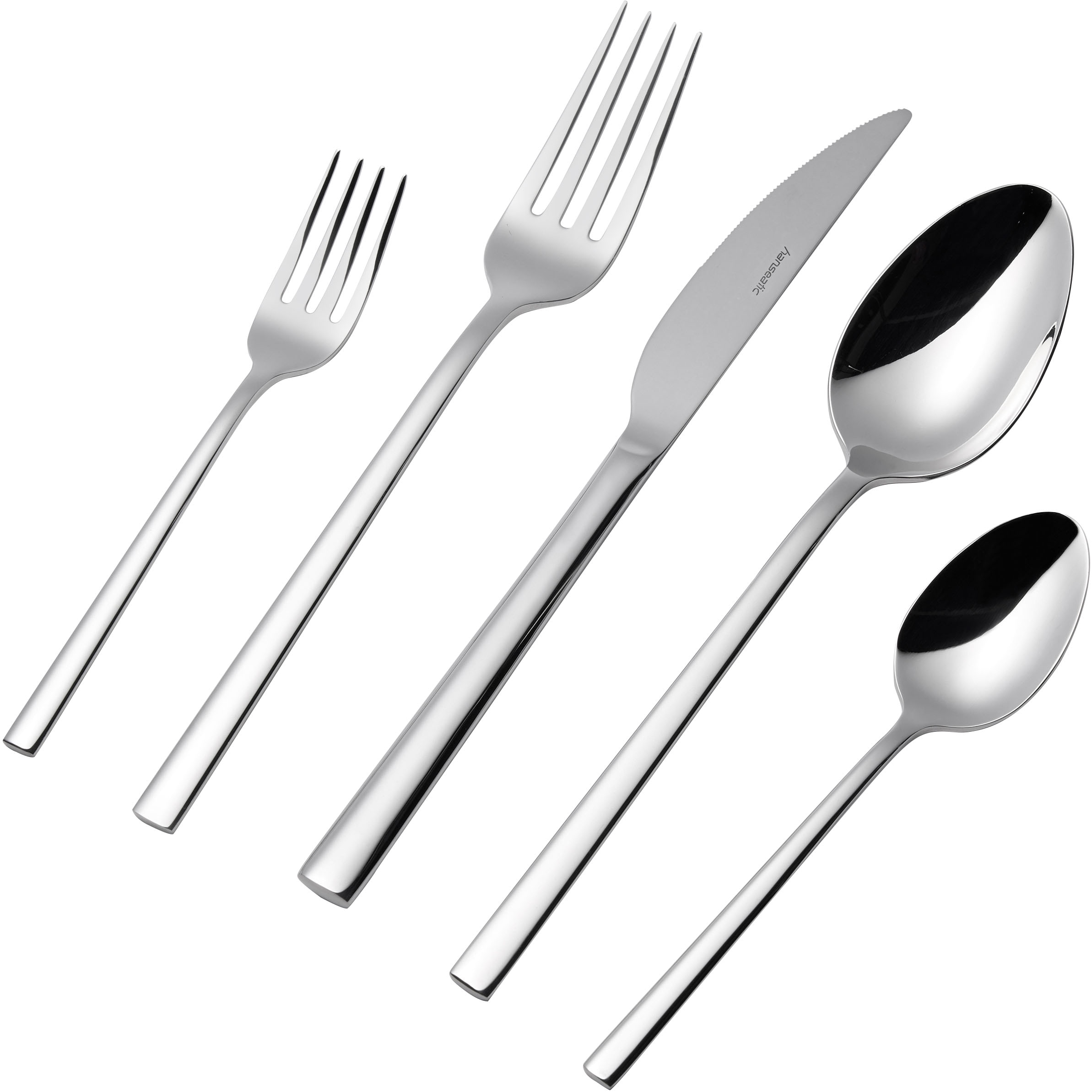 Hanseatic Besteck-Set »SMART, glänzend«, (Set, 60 tlg.), leichtes und minimalistisches Design
