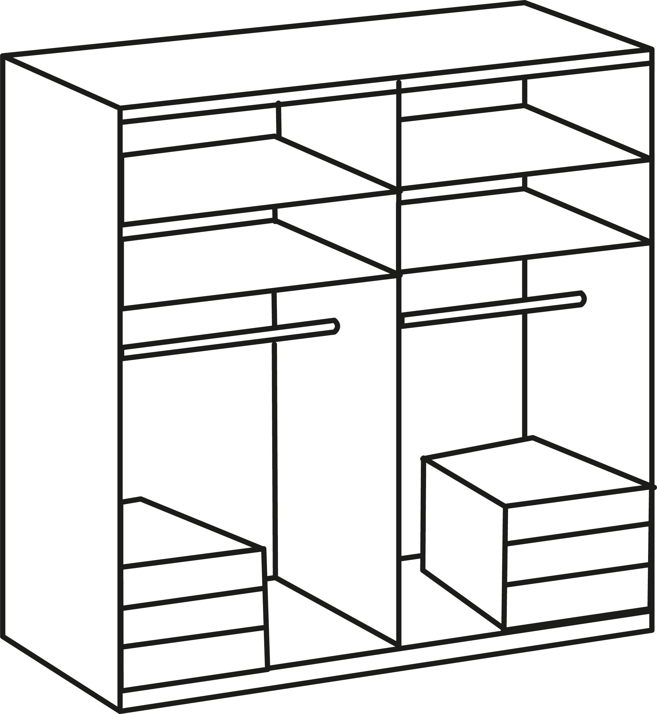 »Level«, To OTTO bei Go mit Kleiderschrank Fresh Glas-und Spiegeltüren