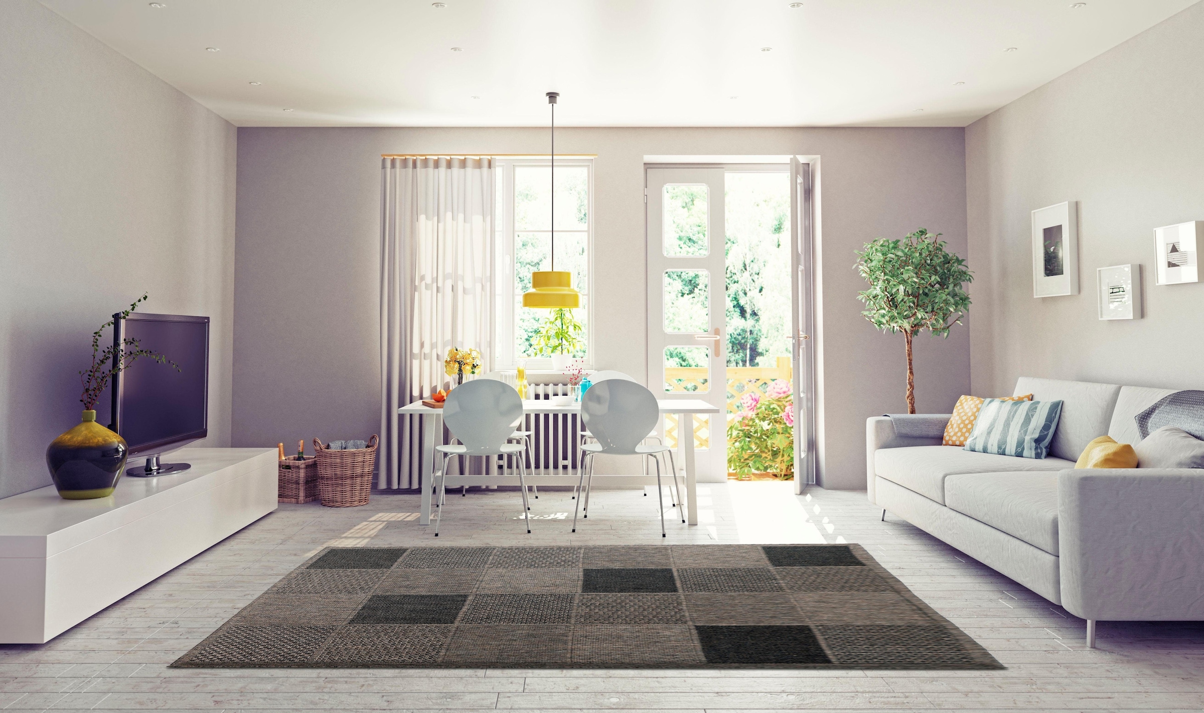 affaire Teppich »Kaspar«, Wohnzimmer rechteckig, bei Home Innen-und Outdoor OTTO geeignet,