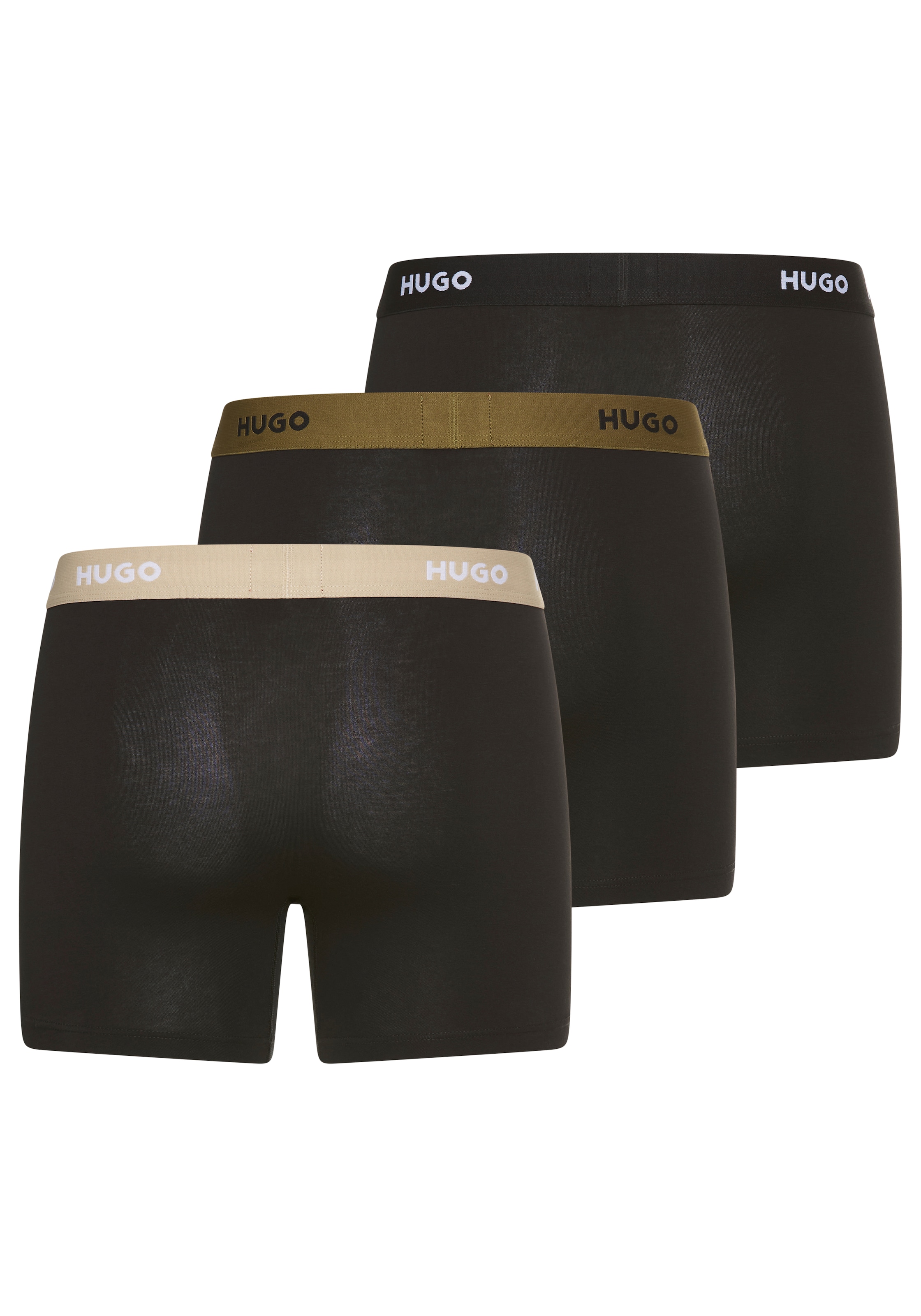 HUGO Underwear Boxer »BOXERBR TRIPLE«, (Packung, 3 St., 3er), mit elastischem Bund