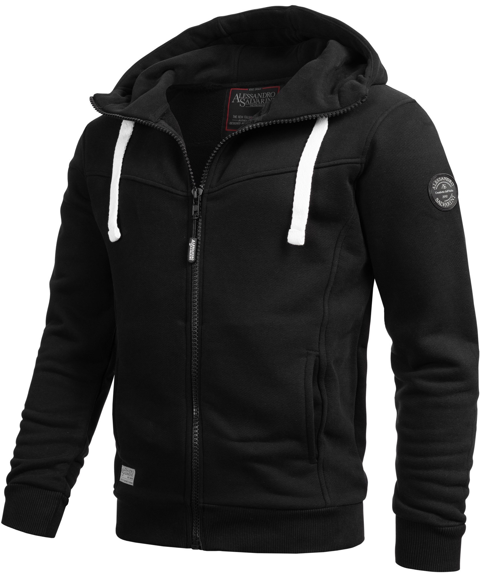 Alessandro Salvarini Kapuzensweatjacke »A. Salvarini Herren Sweatjacke AS123«
