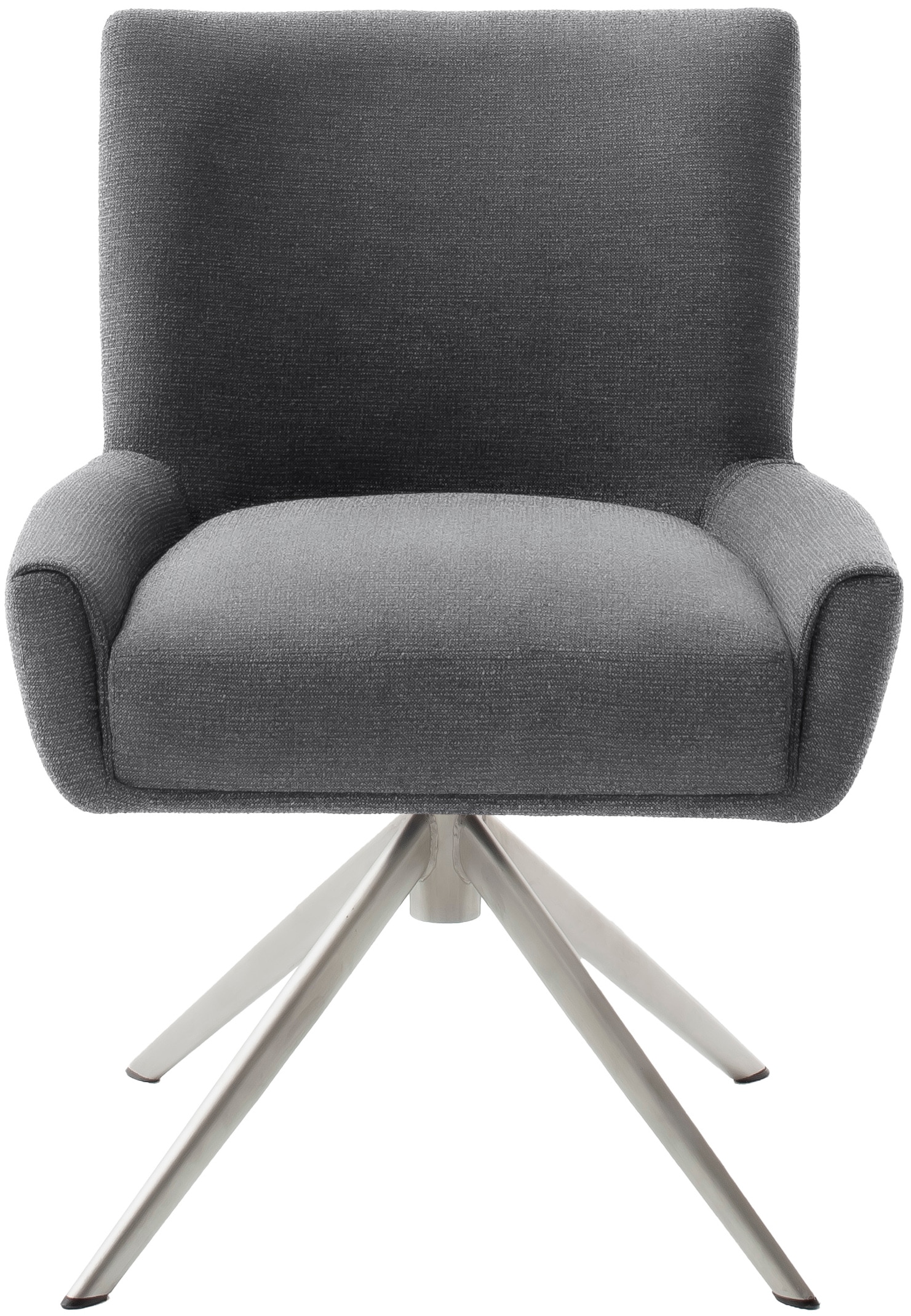 MCA furniture 4-Fußstuhl »WILSON Esszimmerstuhl, Armlehnstuhl, Polsterstuhl, modern«, (Set), 1 St., Flachgewebe, Stuhl, Armlehnenstuhl, drehbar, Taschenfederkern, belastbar 160 kg,XXL
