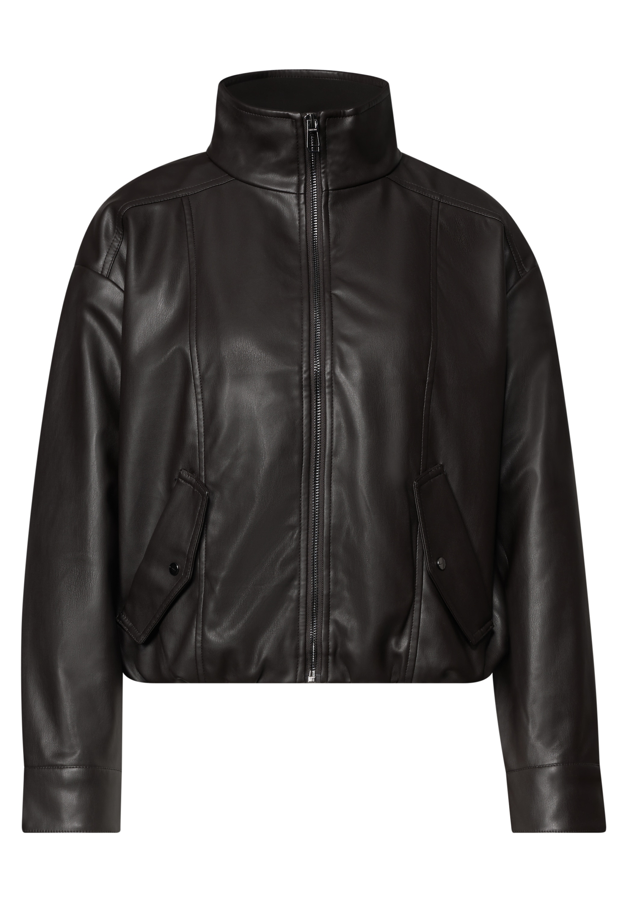 STREET ONE Bikerjacke ohne Kapuze mit Stehkragen und Zipper