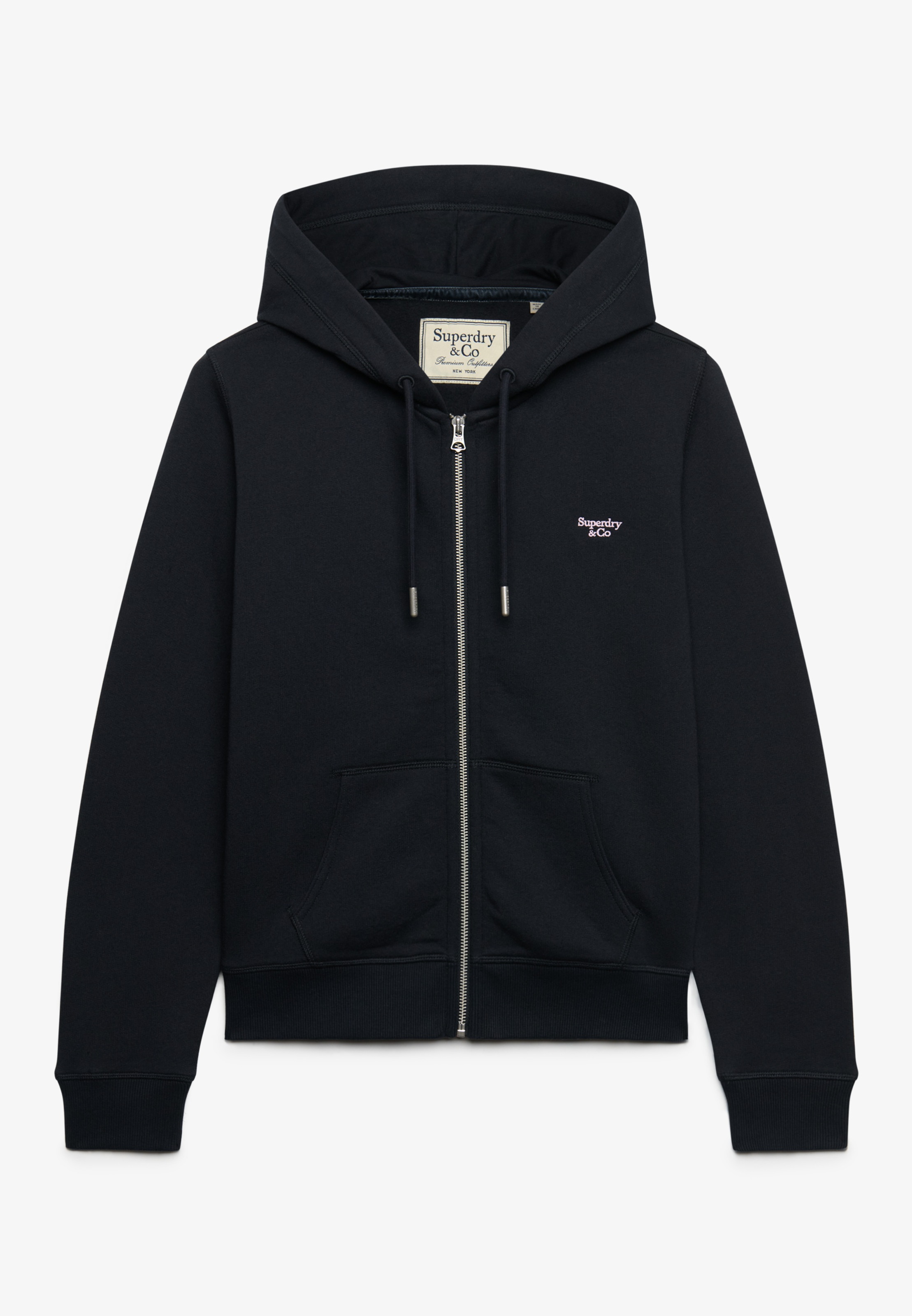 Superdry Kapuzensweatjacke »SIGNATURE EMB ZIPHOOD« Baumwollmischung, relaxed fit