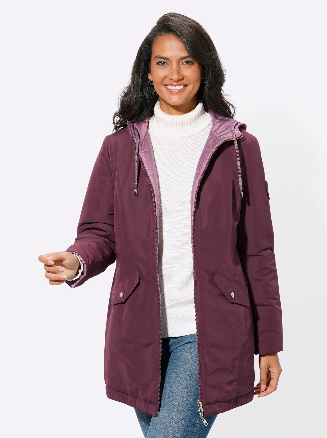Casual Looks Wendejacke, mit Kapuze