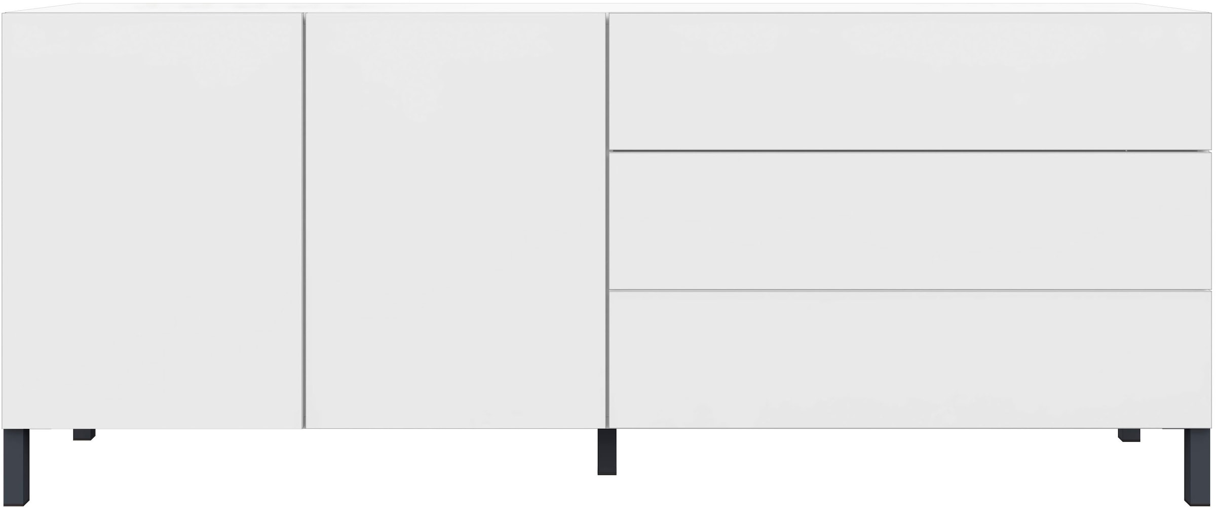 borchardt Möbel Sideboard Metallfüße, grifflose Optik