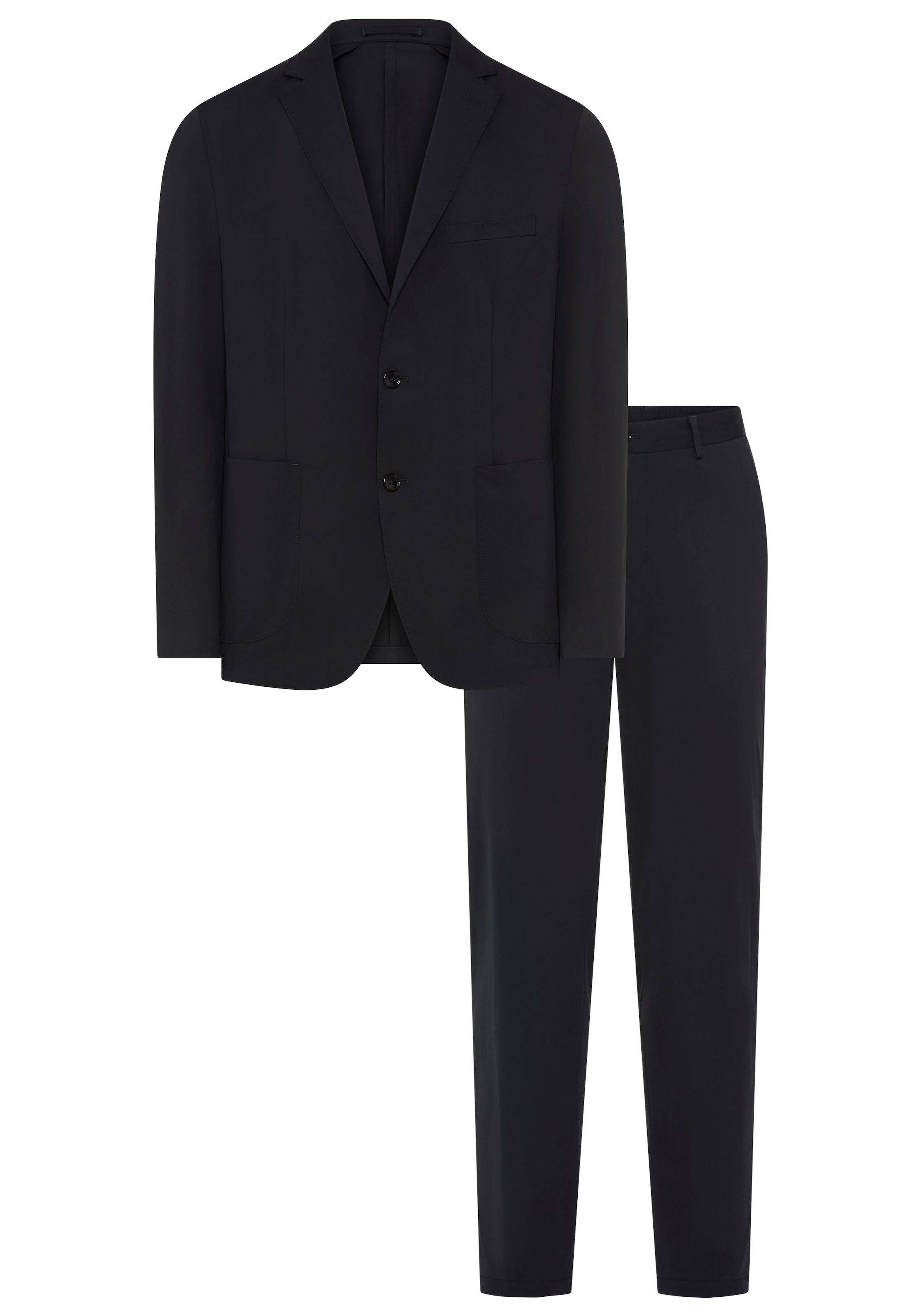 Bruno Banani Anzug »Komfort – leicht, flexibel, knitterarm, modern« Sakko & Hose,  slim fit Sommerleicht – kein Schwitzen, kein Stress
