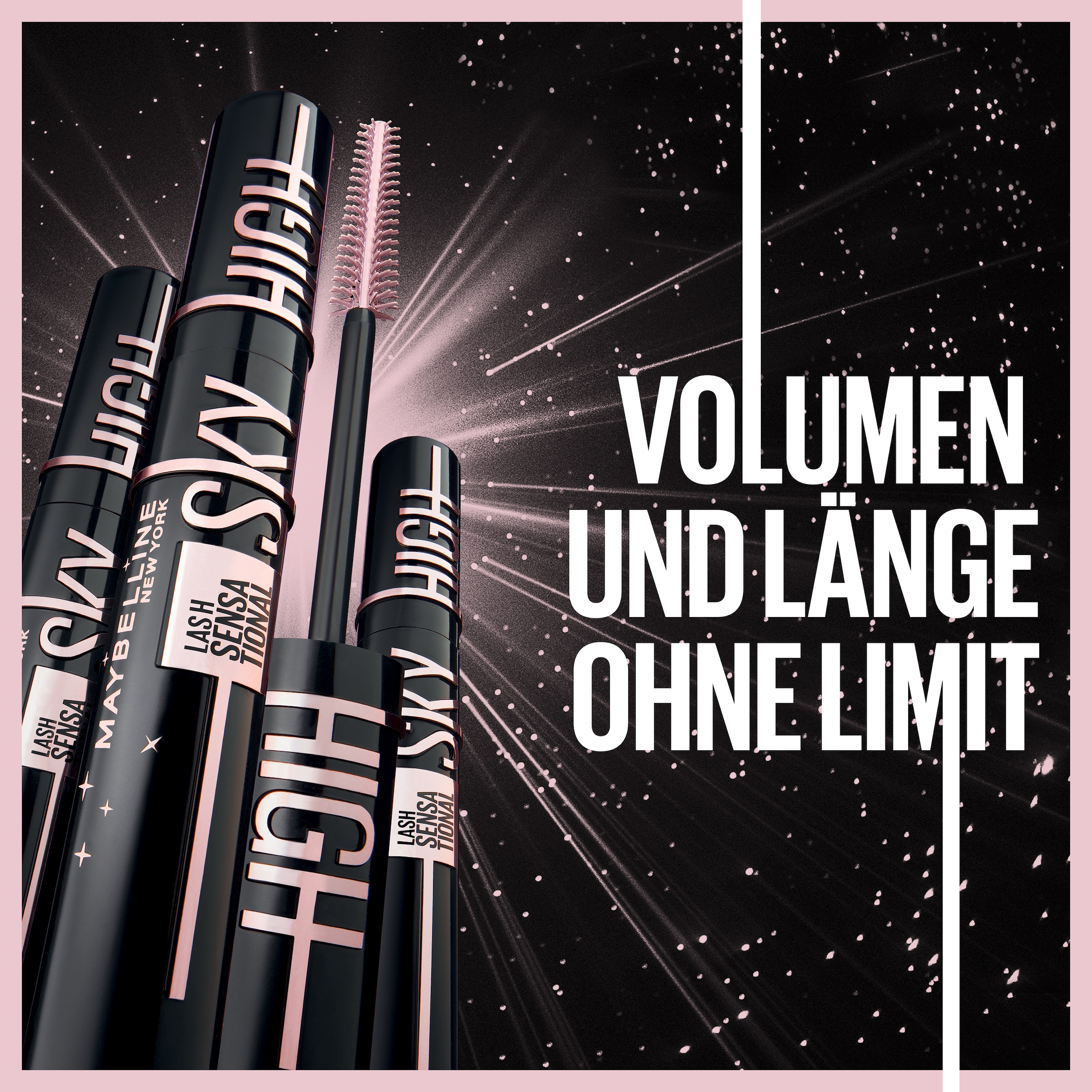 MAYBELLINE NEW YORK Mascara »Lash Sensational Sky High DP« mit kosmisch schwarzem Effekt
