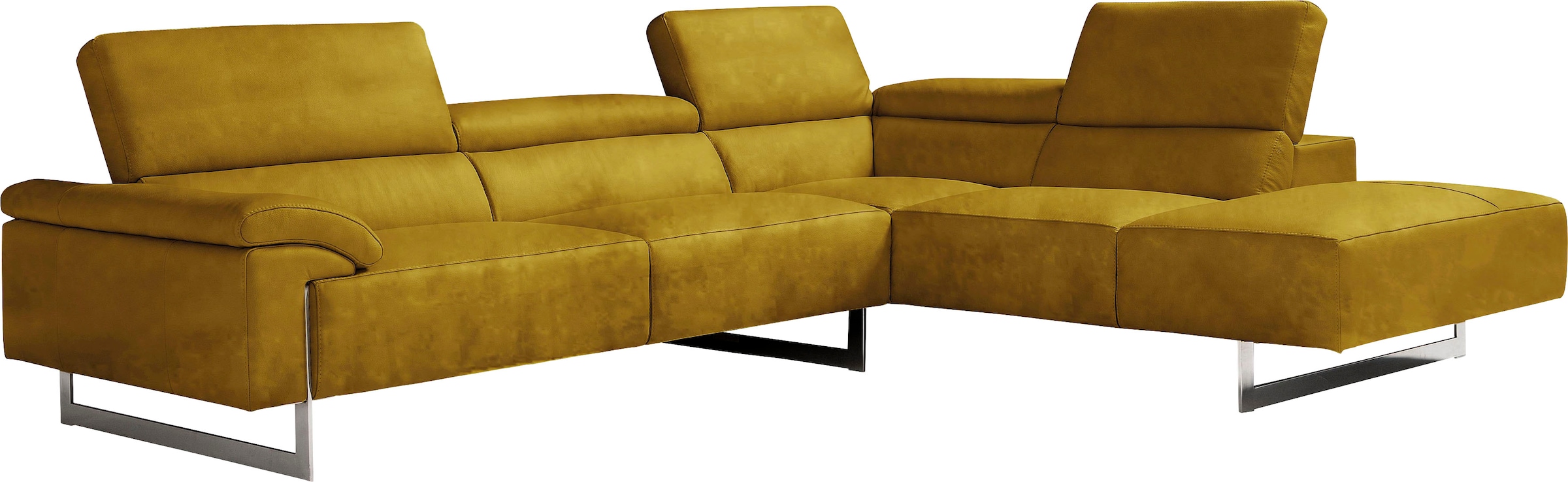 Egoitaliano Ecksofa »Malika in gelb, Größe B/H/T: 300 cm x 94 cm x 107 cm