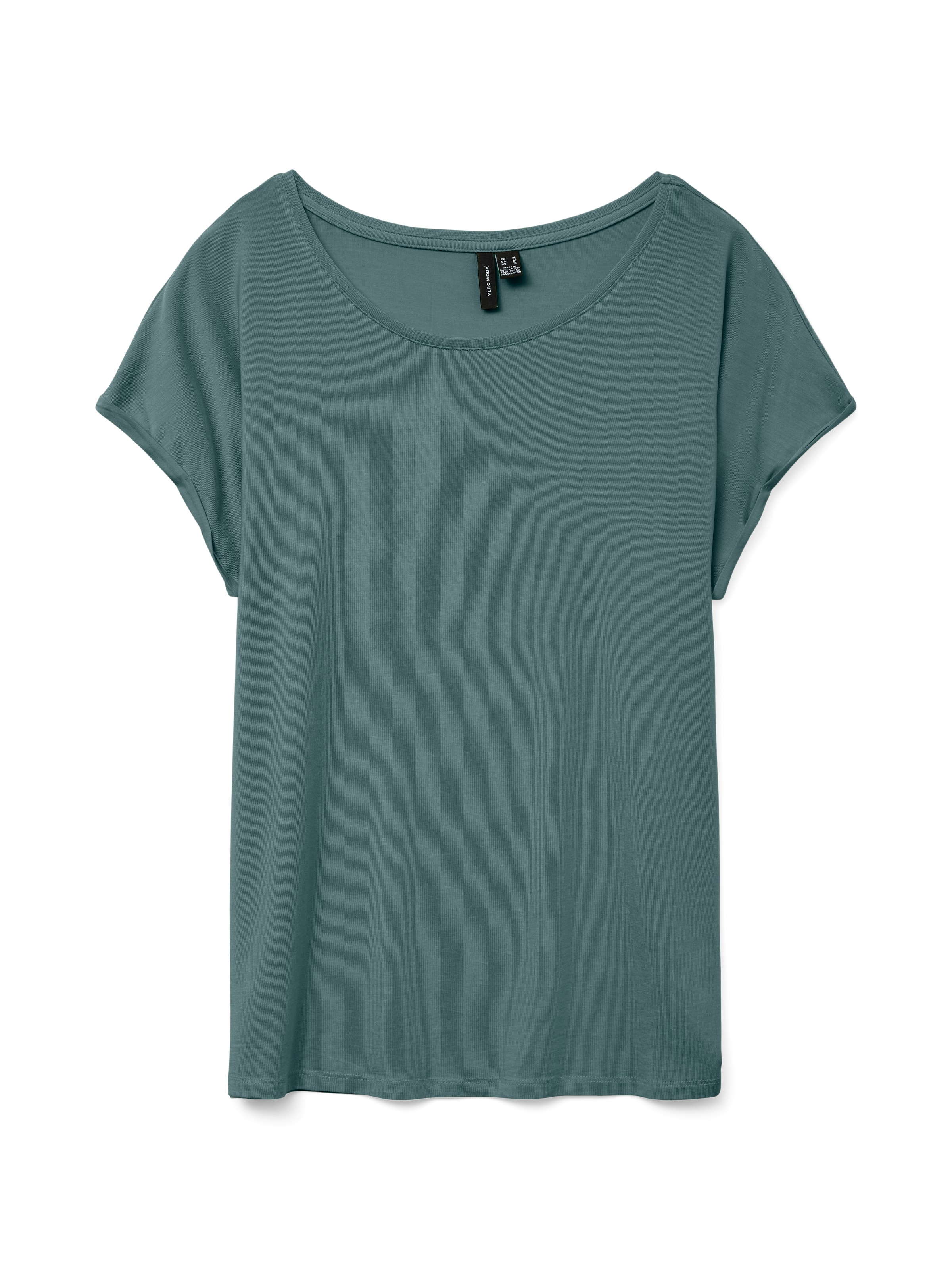 Vero Moda Rundhalsshirt »VMAVA PLAIN SS TOP GAJRS NOOS«