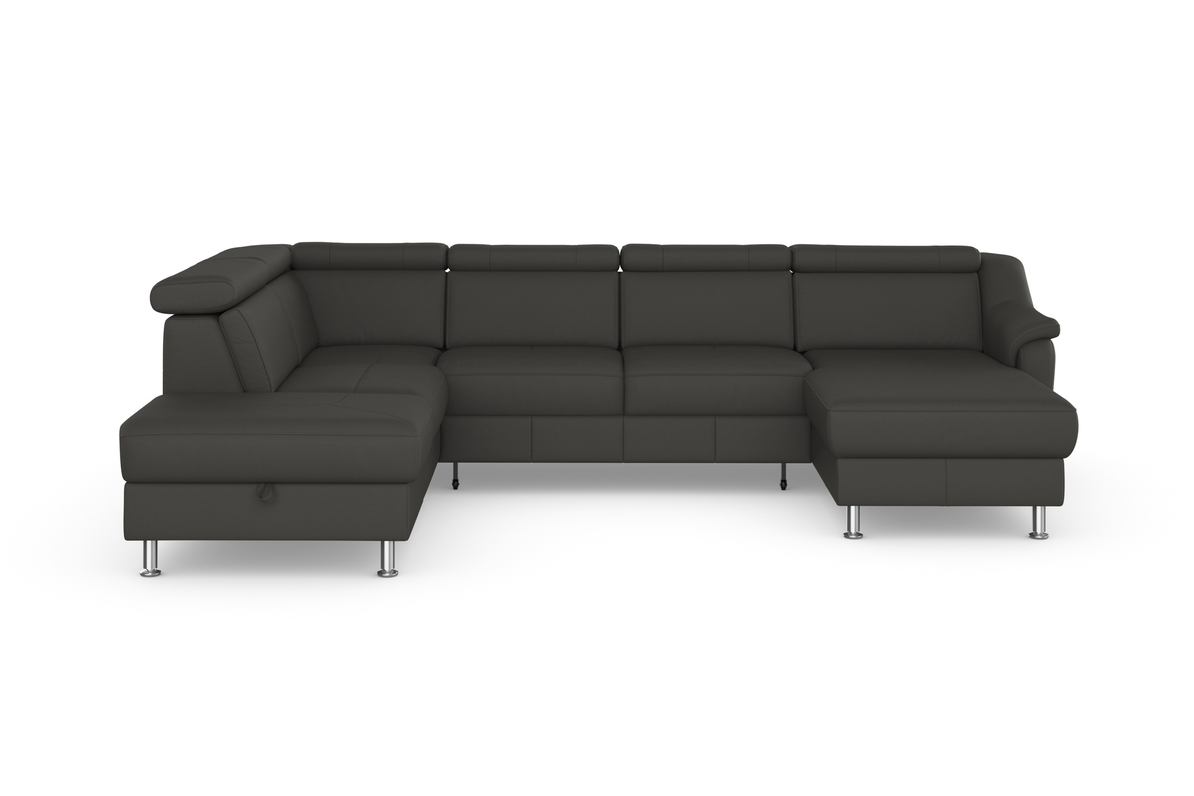 sit&more Wohnlandschaft »Freetown U-Form«, Kopfteilverstellung und Federkern, wahlweise mit Bettfunktion