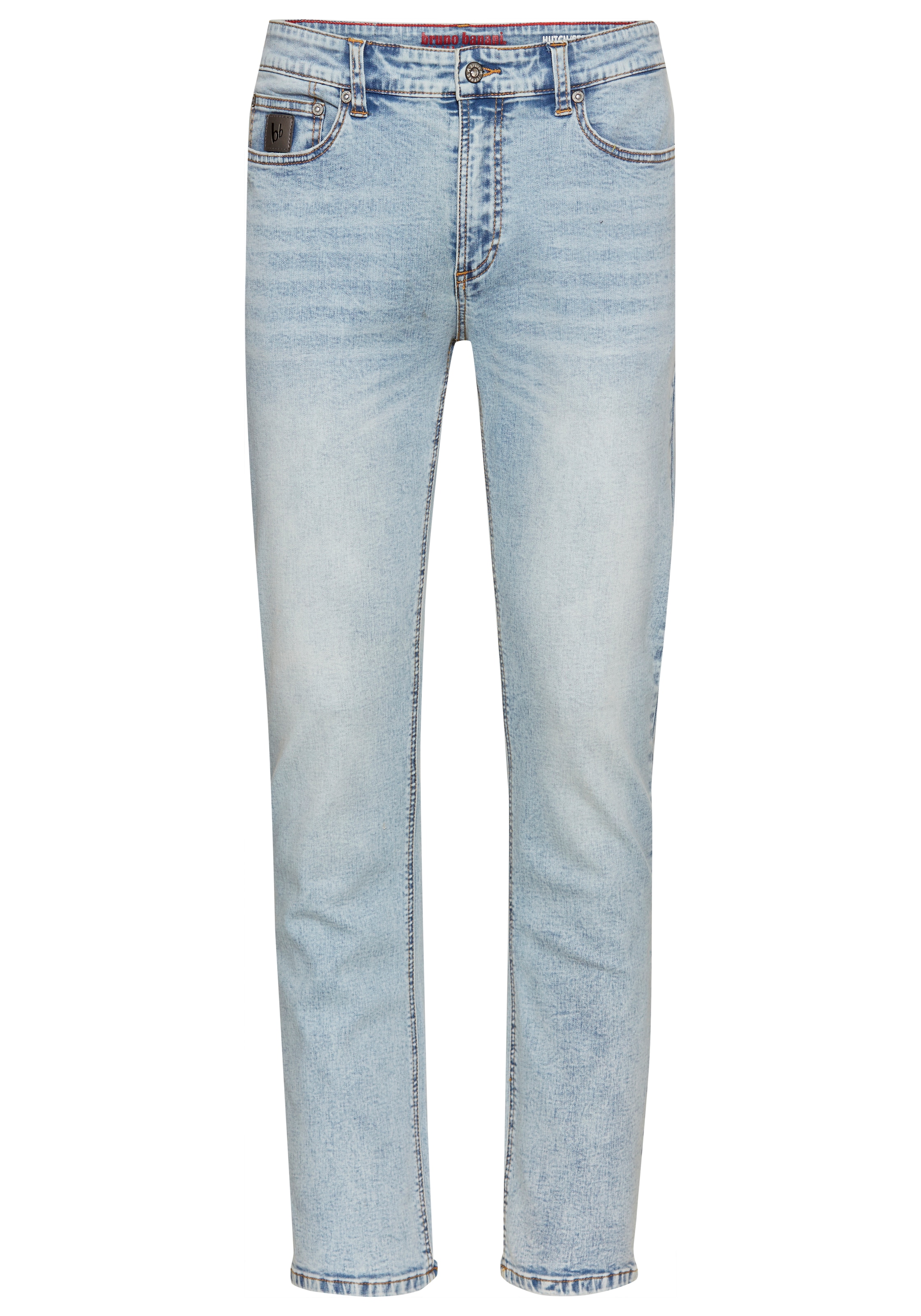 Bruno Banani Straight-Jeans »Hutch«, gerade Beinform, teilweise mit modischen Destroyed-Effekten