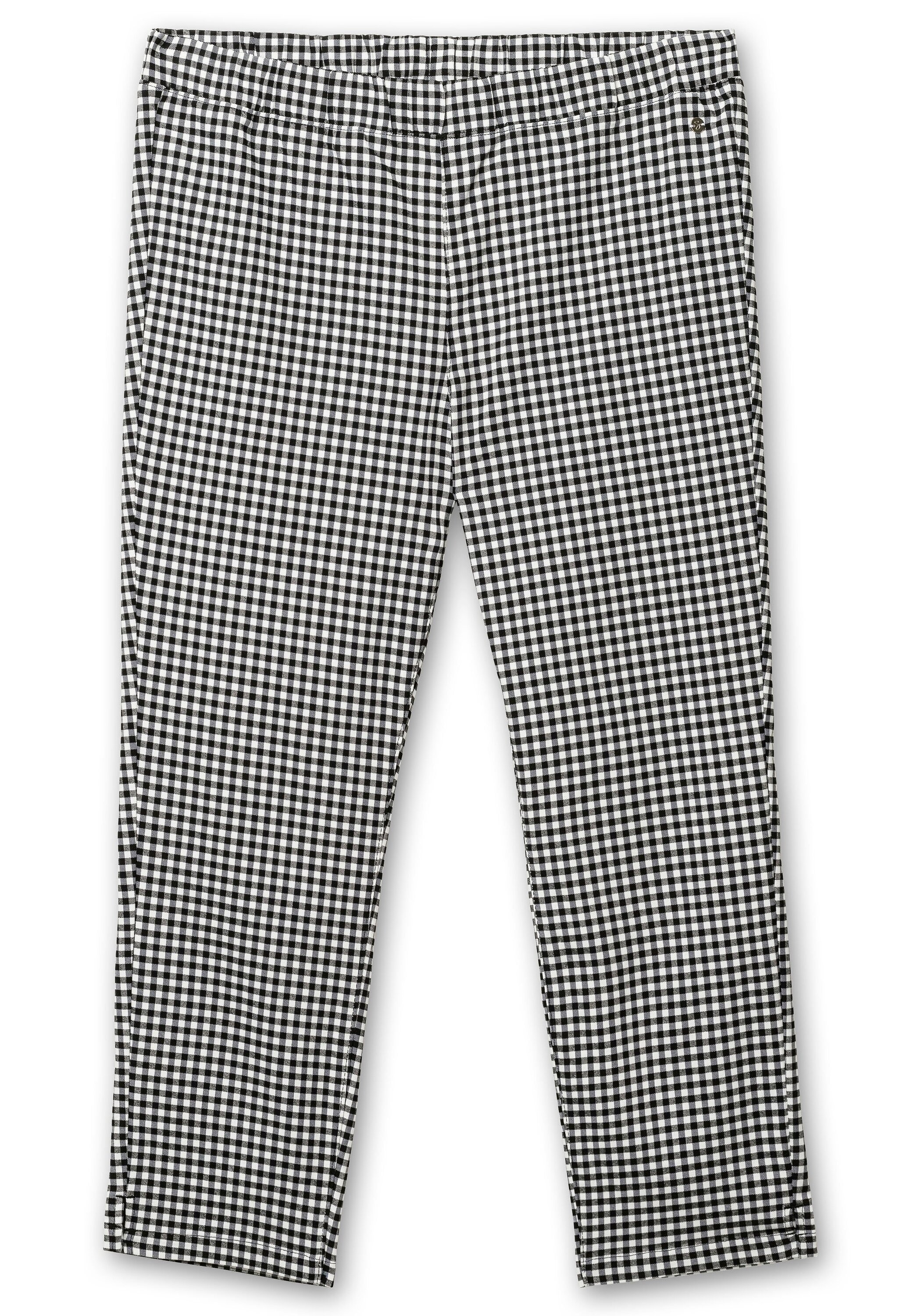 Sheego Schlupfhose »Schmale Bengalin-Hose in Anklelänge, mit Karomuster«