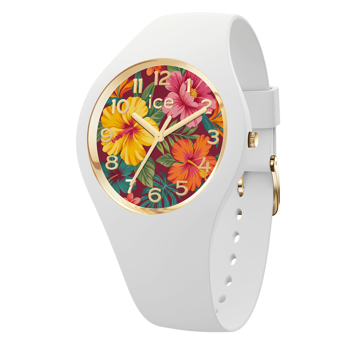 ice-watch Quarzuhr »ICE flower« Armbanduhr, Damenuhr, Silikonarmband, analog