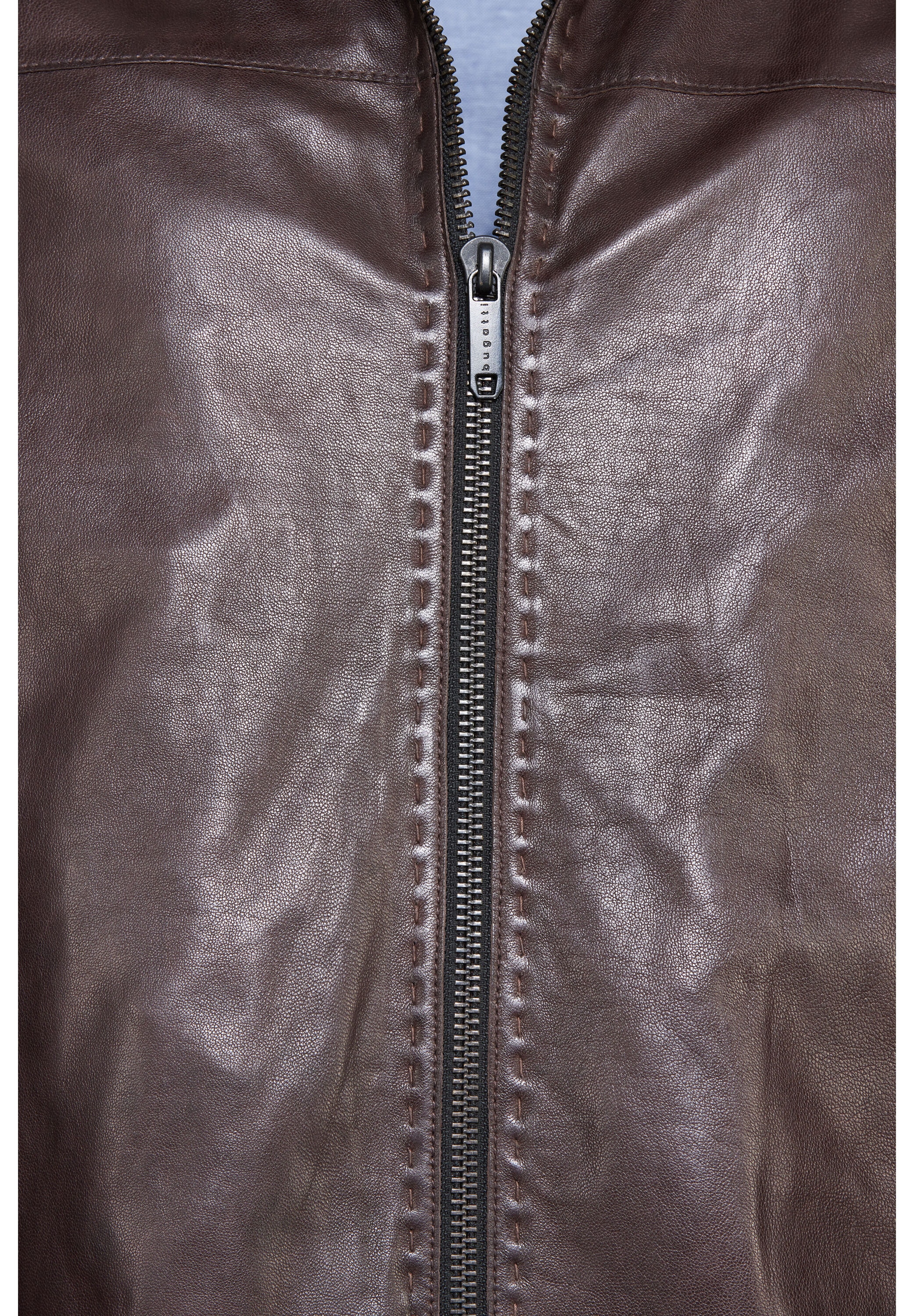 bugatti Lederjacke »BULUCIO« ohne Kapuze aus hochwertigem Leder