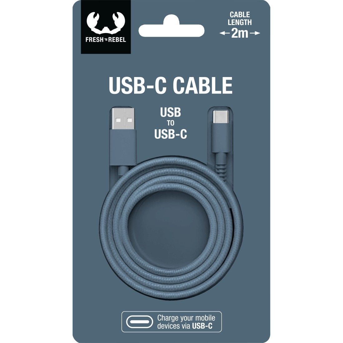 Fresh´n Rebel Smartphone-Kabel »USB - USB-C Kabel "Fabriq", 2m«, USB Typ C-USB Typ A, 200 cm