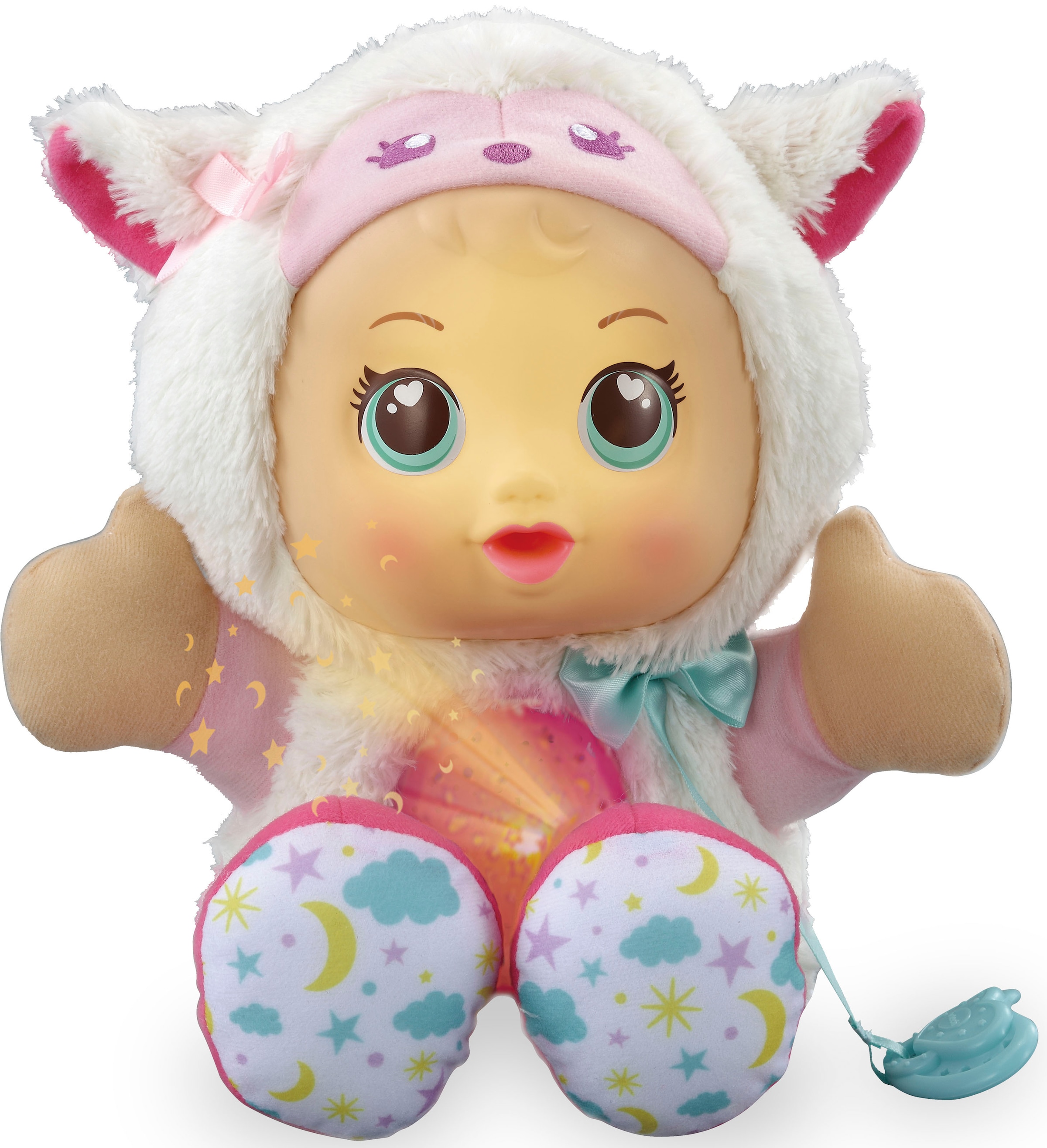 Vtech® Babypuppe »Little Love Puppe Sofia im Sternenlicht-Strampler«, Einschlafhilfe und Sternenlichtprojektor