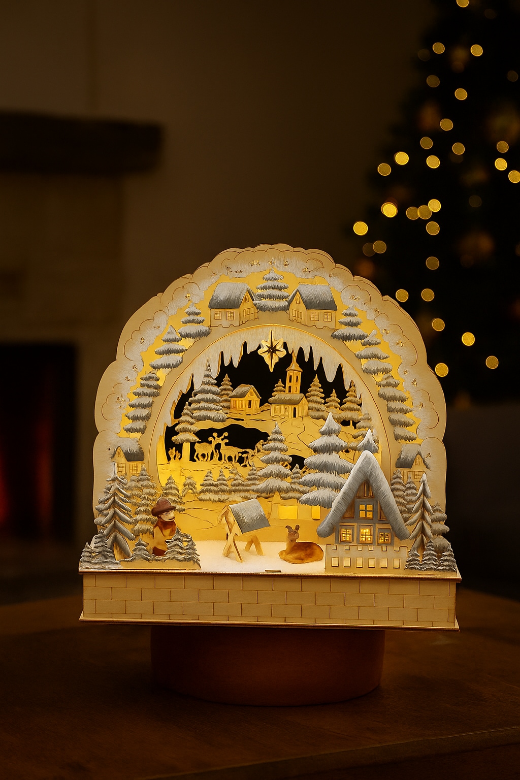 Myflair Möbel & Accessoires LED Schwibbogen LED-Beleuchtung, batteriebetrieben