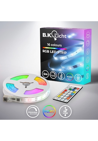 LED-Streifen »USB RGBIC«, 150 St.-flammig, Lichtleiste, mit Musiksensor, mit...