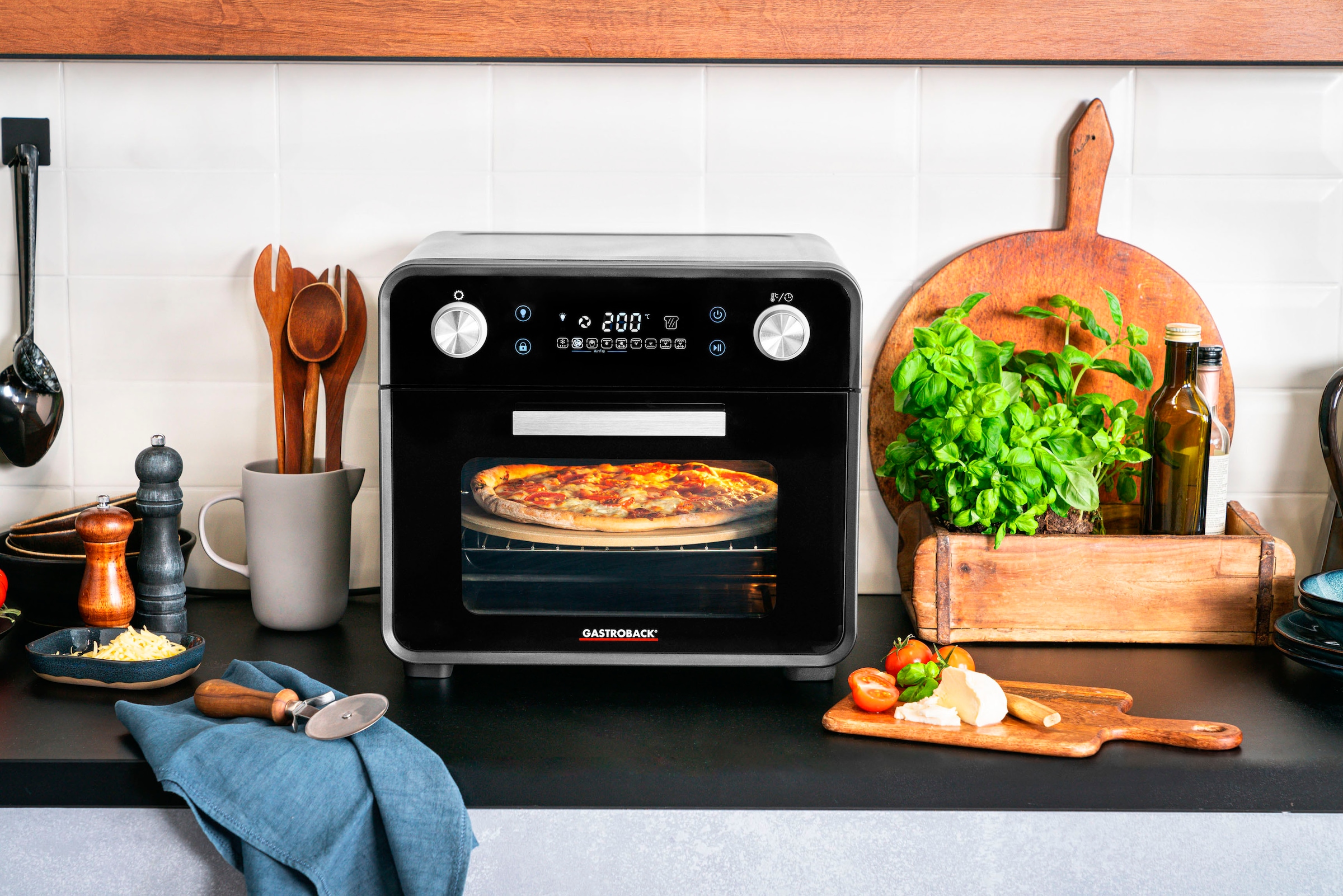 Gastroback Minibackofen »DESIGN OFEN AIR FRY & PIZZA 42815«