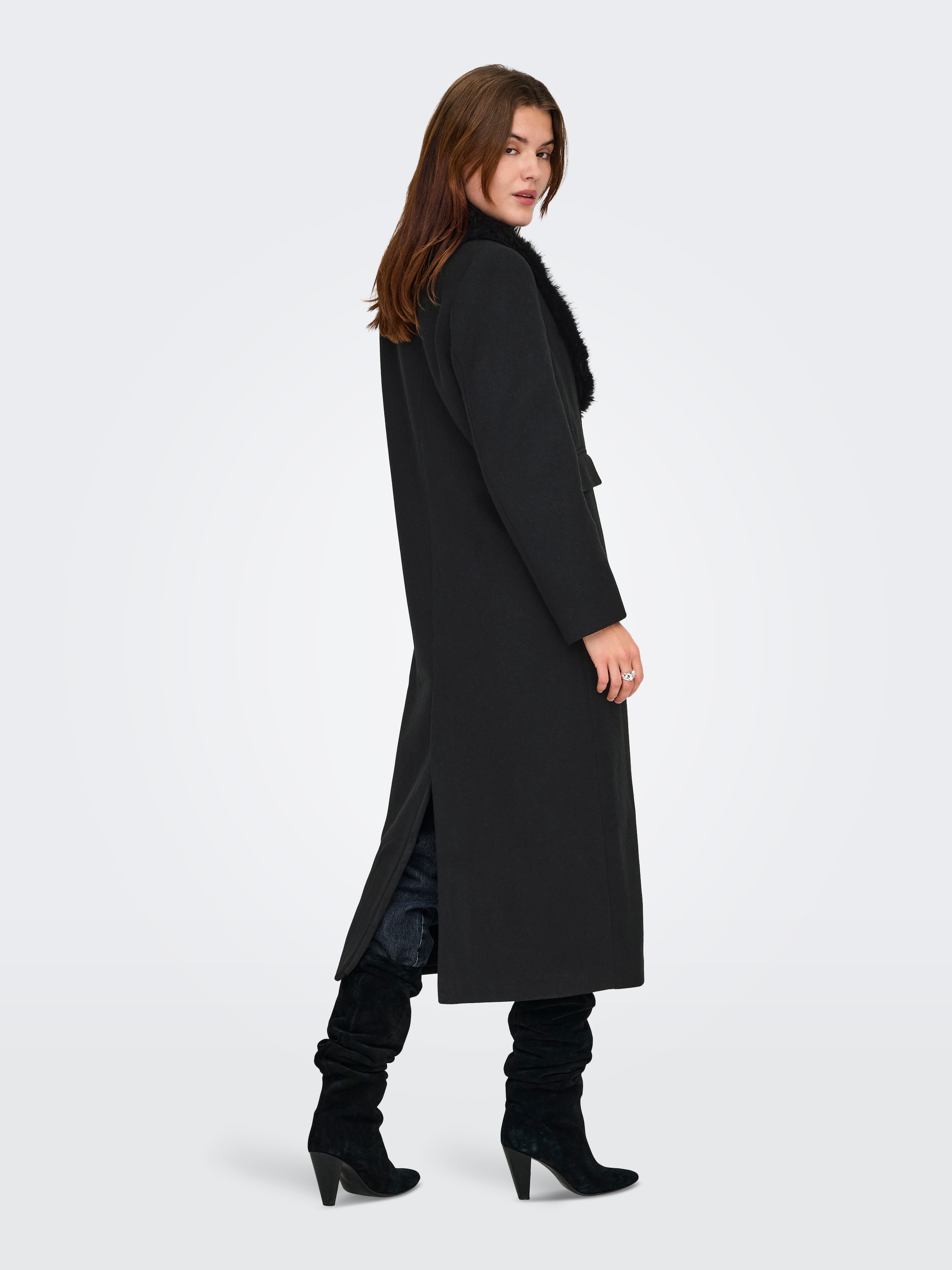 ONLY Langmantel »ONLANNIE LIFE FUR COLLAR COAT CC OTW«