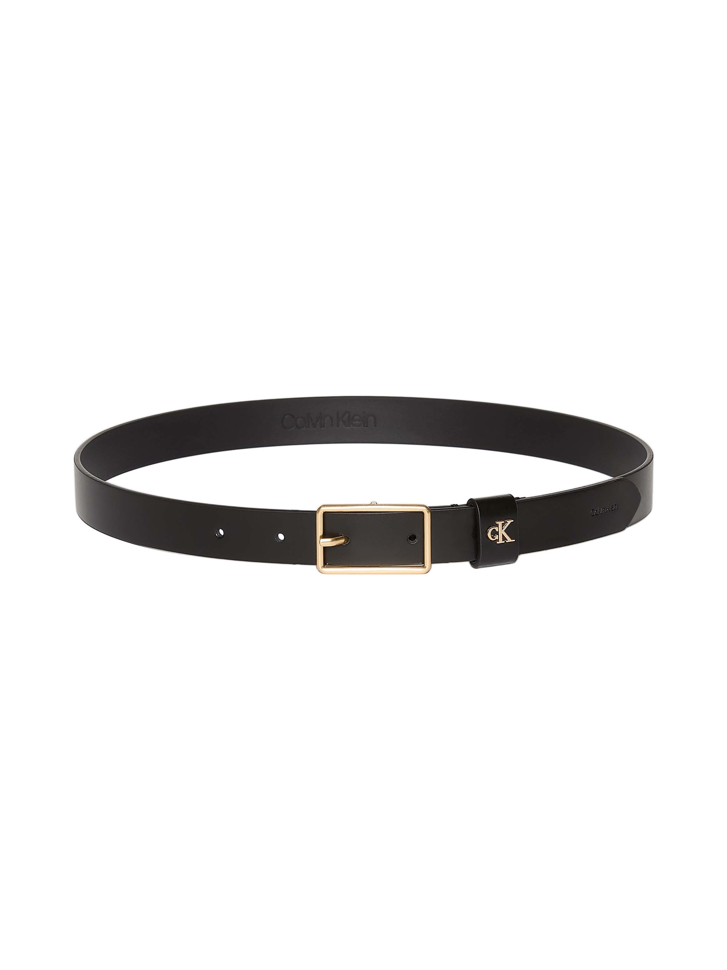 Calvin Klein Ledergürtel »SQUARE BUCKLE CK LOOP 25MM« Größenverstellbar