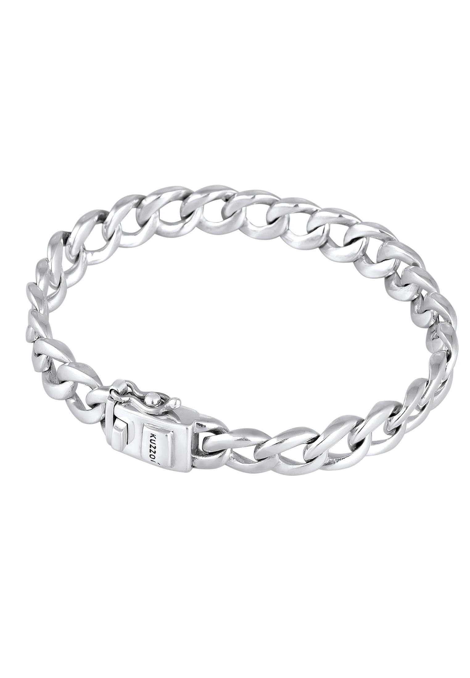 Kuzzoi Armkette »Armband Herren Panzerkette Kastenverschluss 925 Silber«