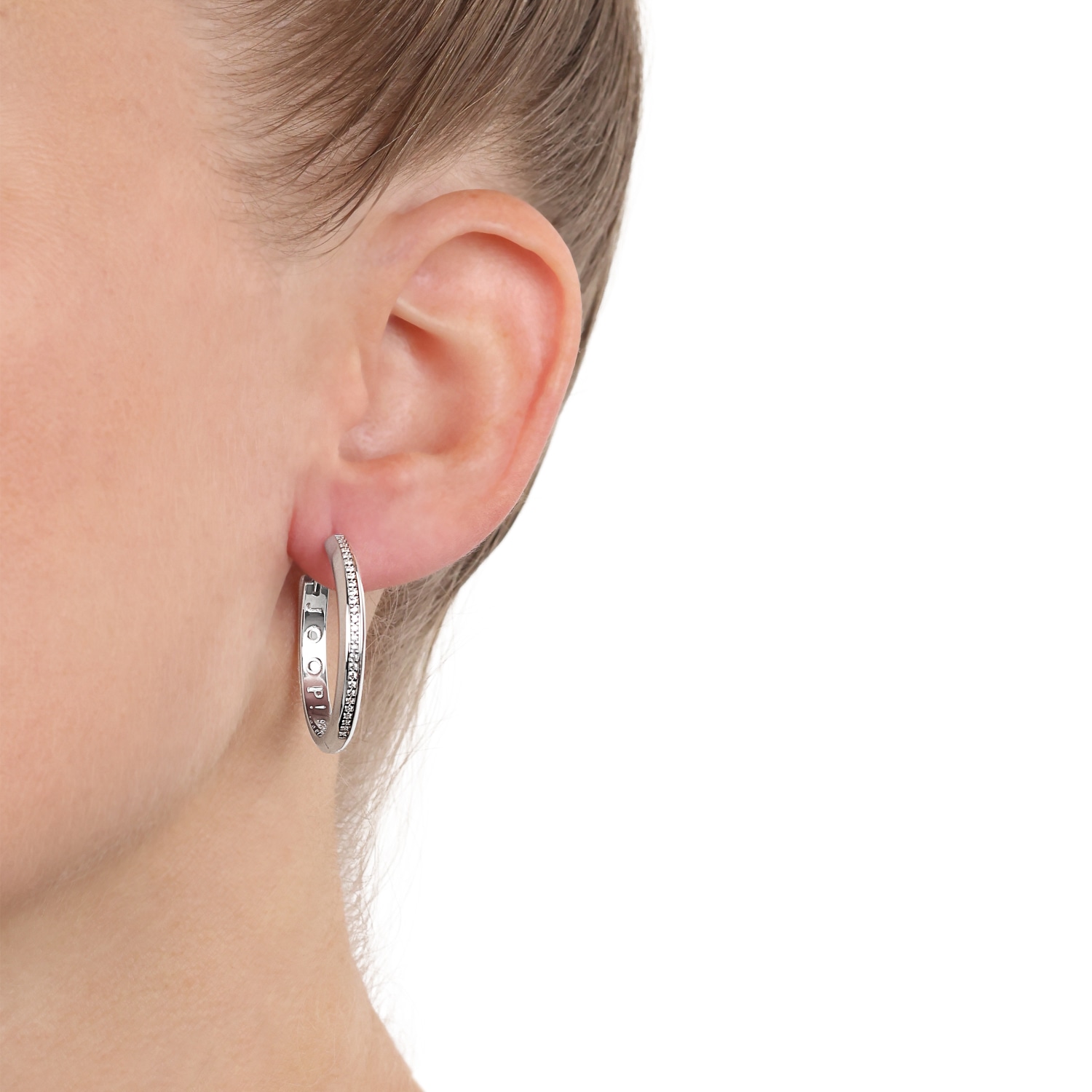 JOOP! Paar Creolen »2039694« mit Zirkonia (synth.)