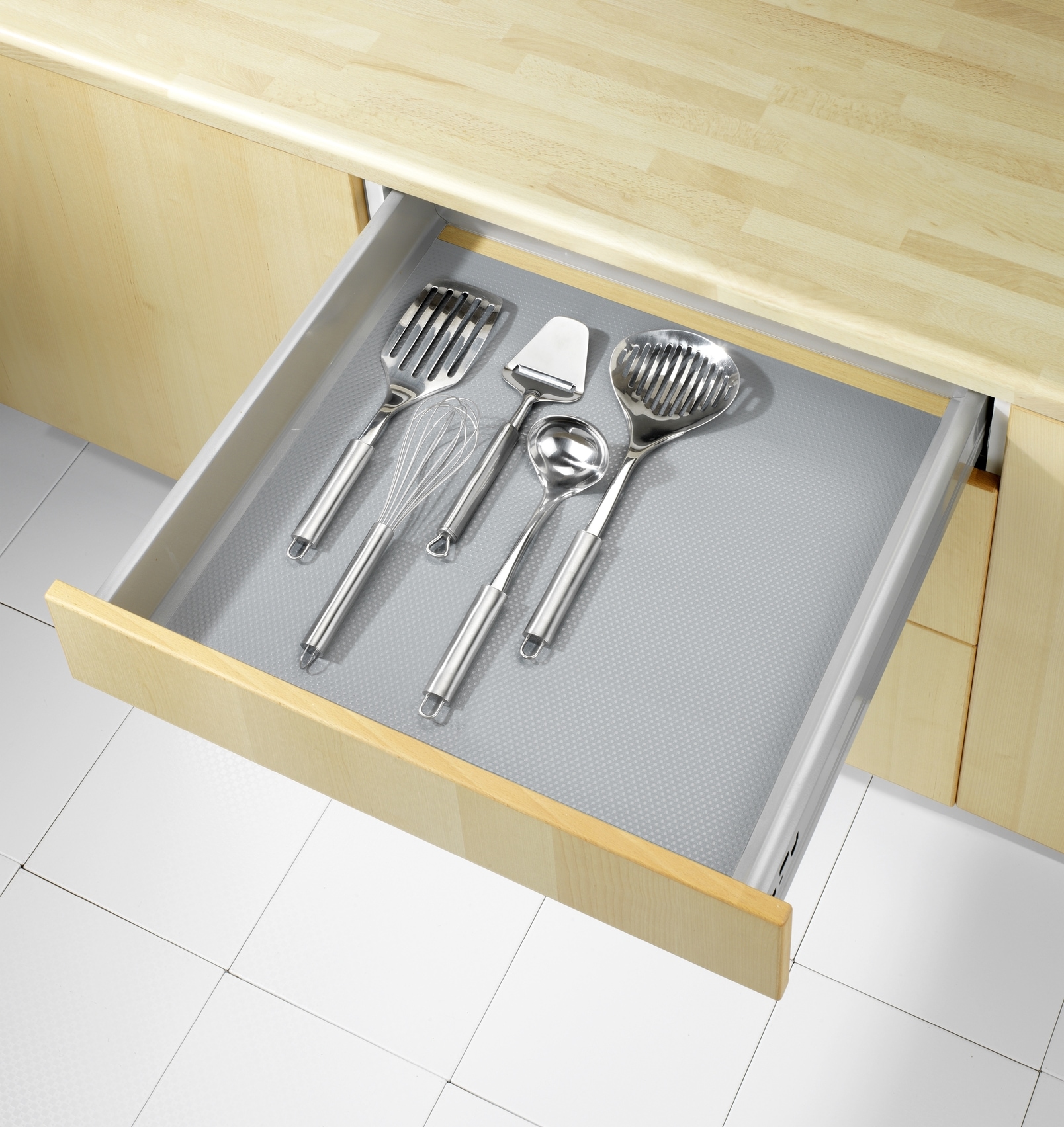 WENKO Schubladenmatte »Modell grau« Set, 3 Stk. tlg.