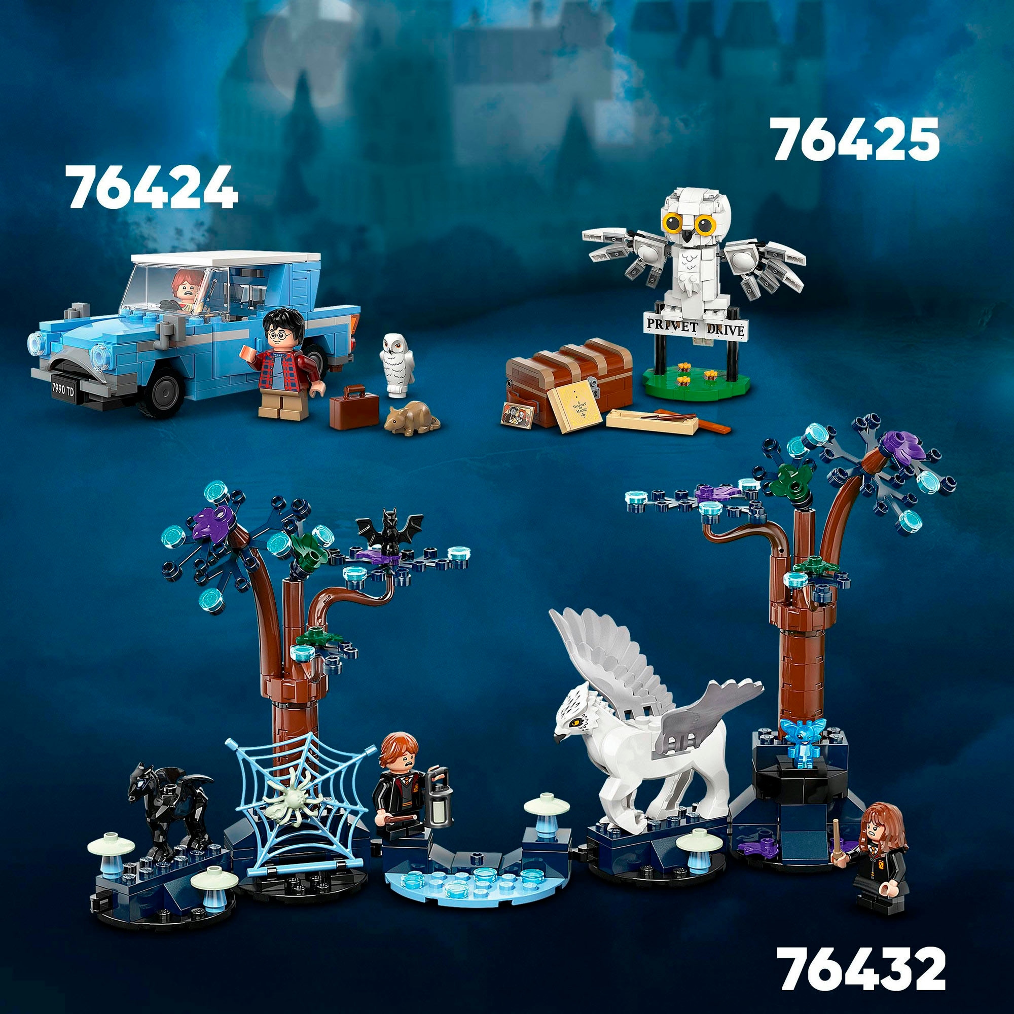 LEGO® Konstruktionsspielsteine »Hedwig™ im Ligusterweg 4 (76425), LEGO® Harry Potter™«, (337 St.), Made in Europe