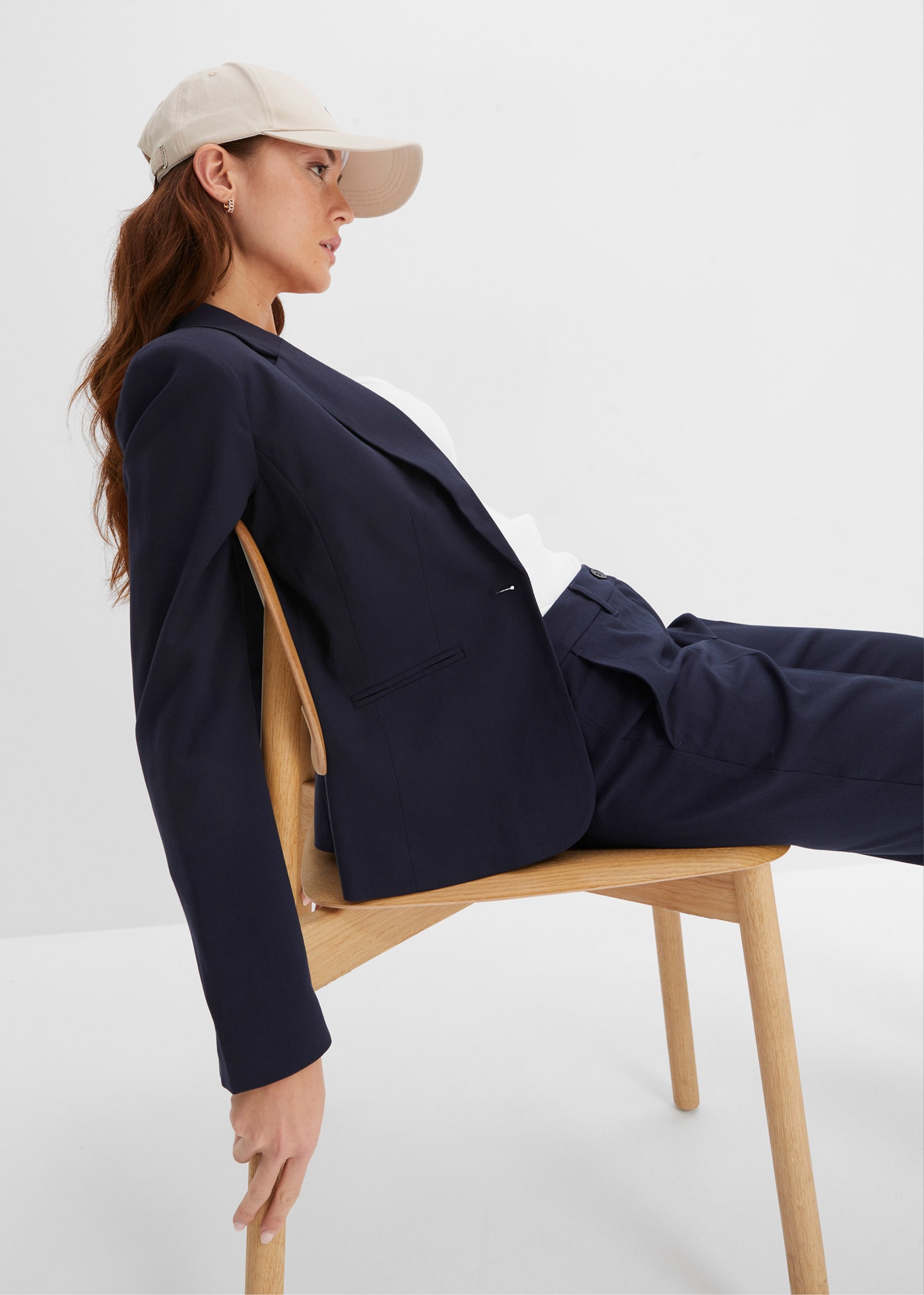 bonprix Jackenblazer »Blazer« festlicher Stil, schmale Passform, mit Paspeltaschen